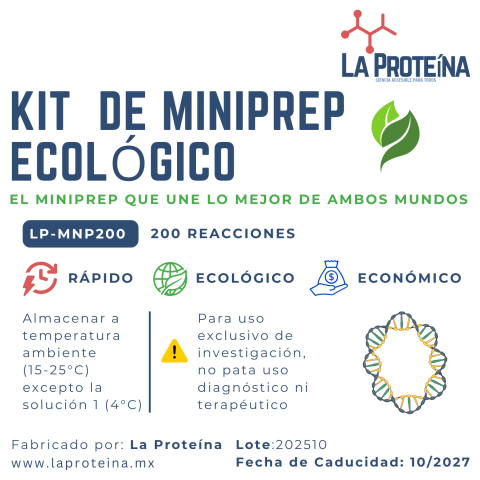 Kit de miniprep ecológico