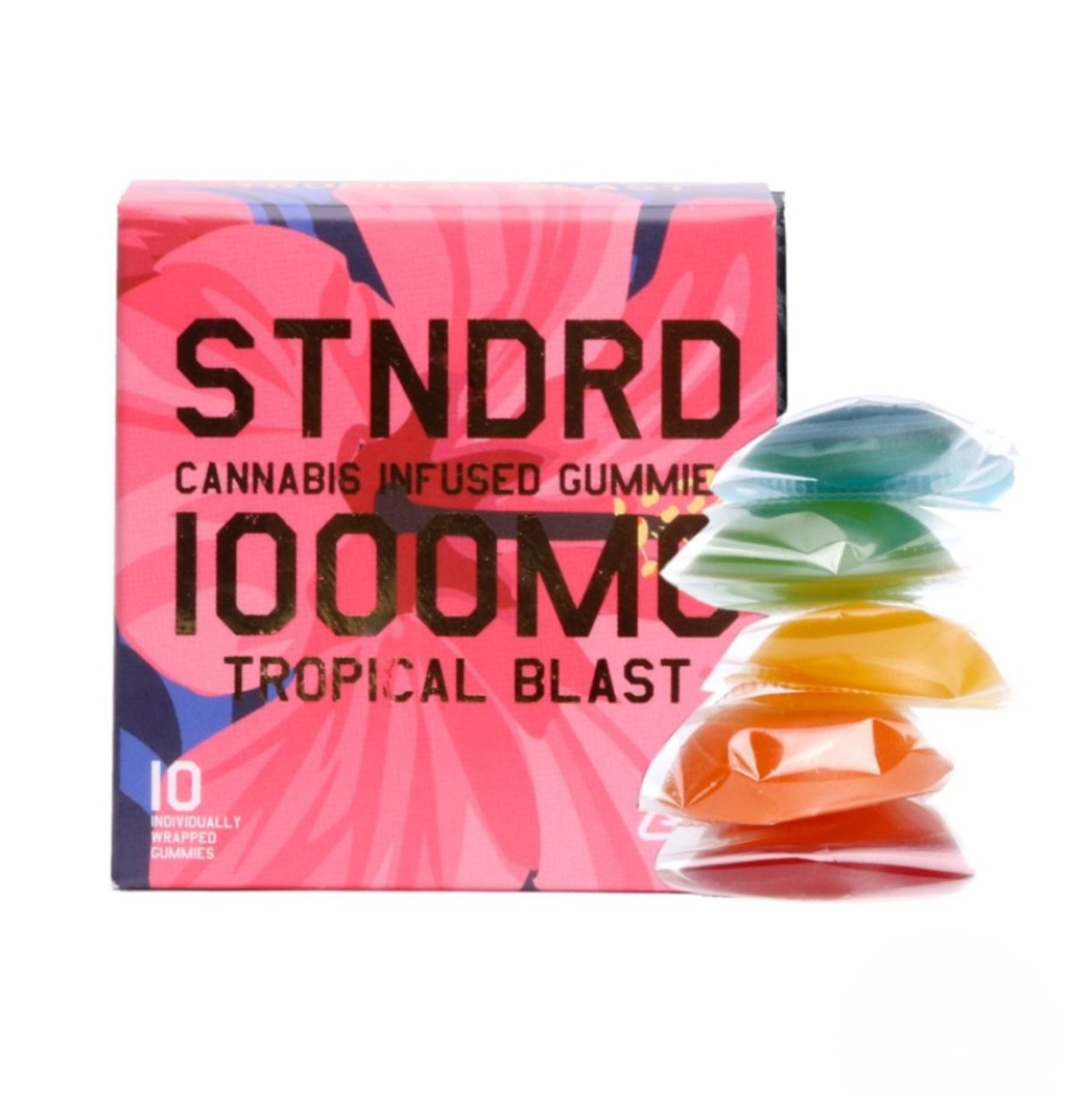 STNDRD - Cannabis Infused Gummies - 1000mg - Tropical Blast