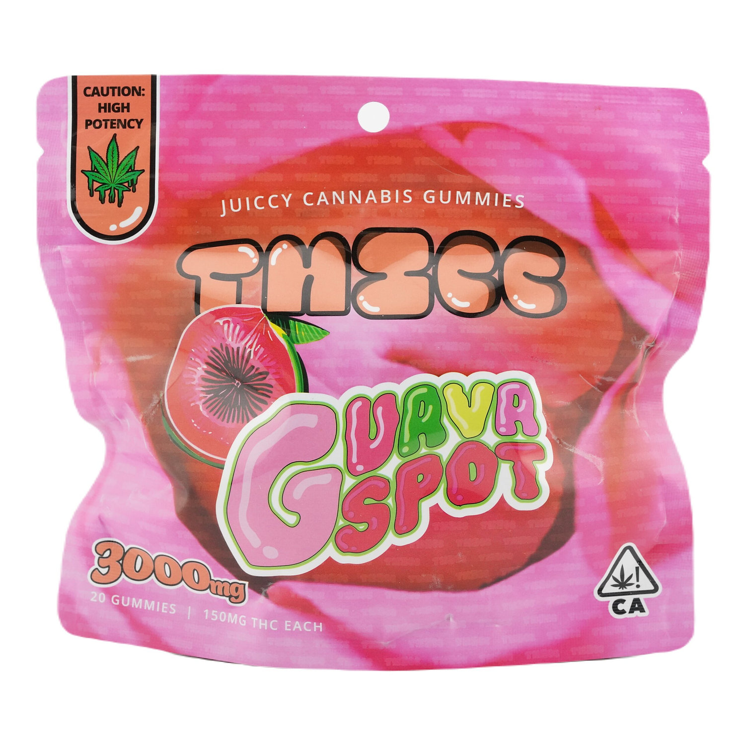 Thicc - Juiccy Cannabis Gummies - Guava Spot - 3000mg