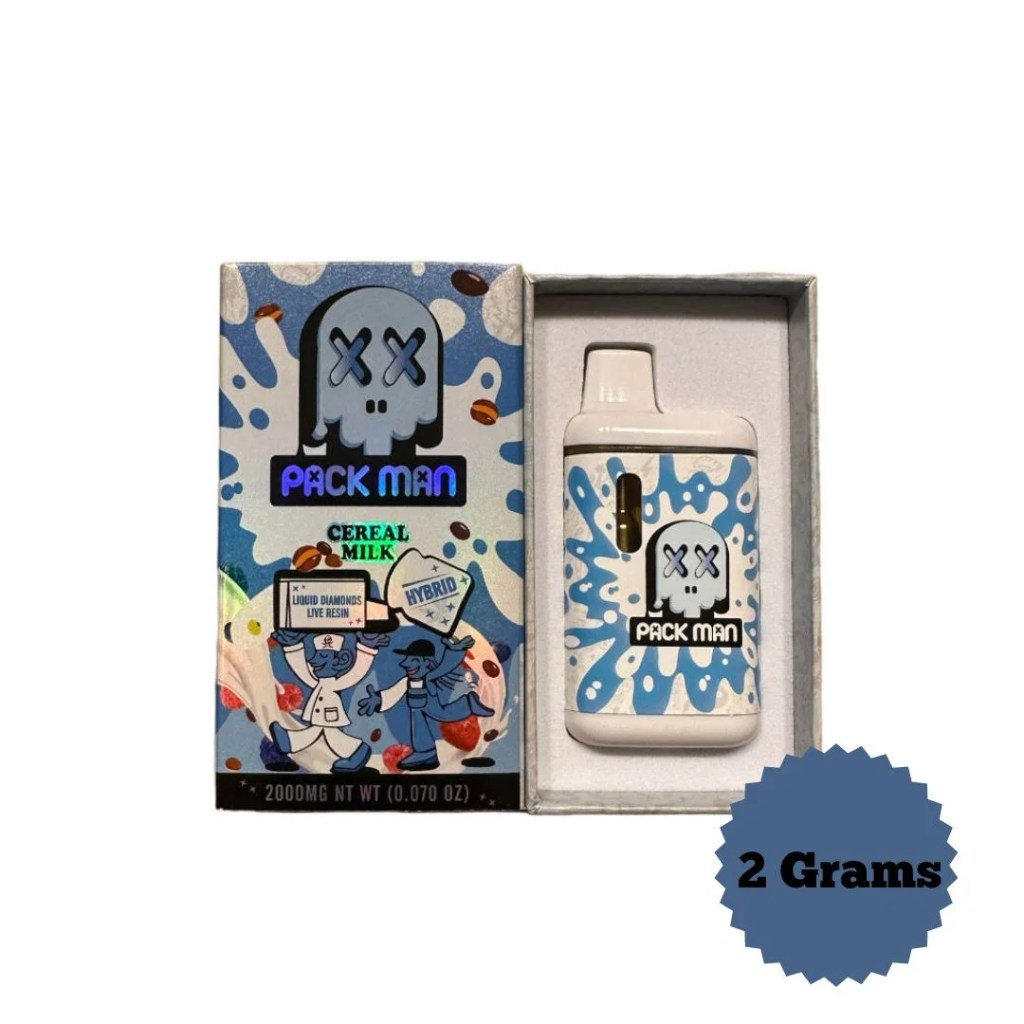 Packman - Liquid Diamonds - 2000mg - Cereal Milk - Hybrid - Disposable Vape