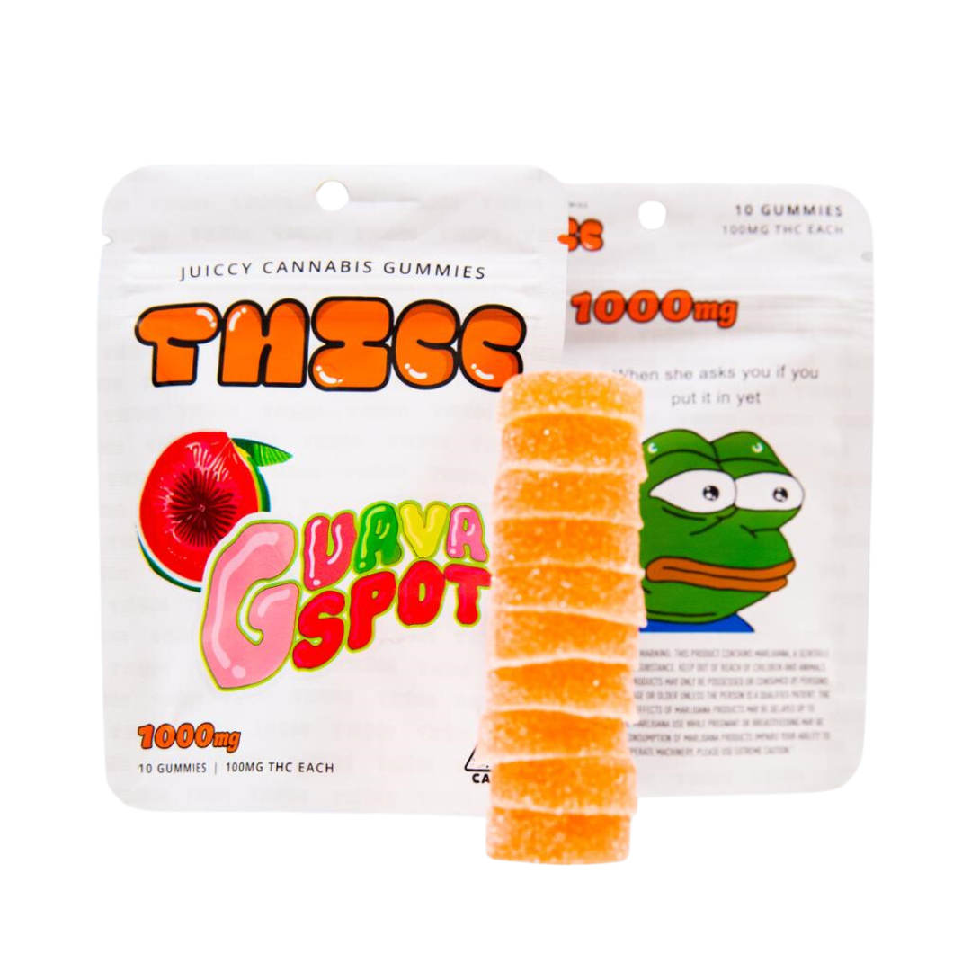 Thicc - Juiccy Cannabis Gummies - Guava Spot - 1000MG