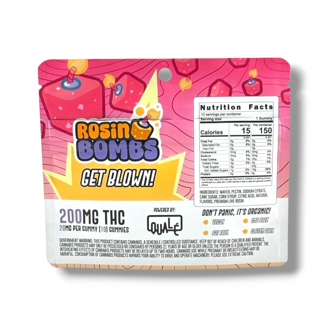 Quale - Rosin Bombs - Infused Gummies - 200mg - Strawberry Shortcake