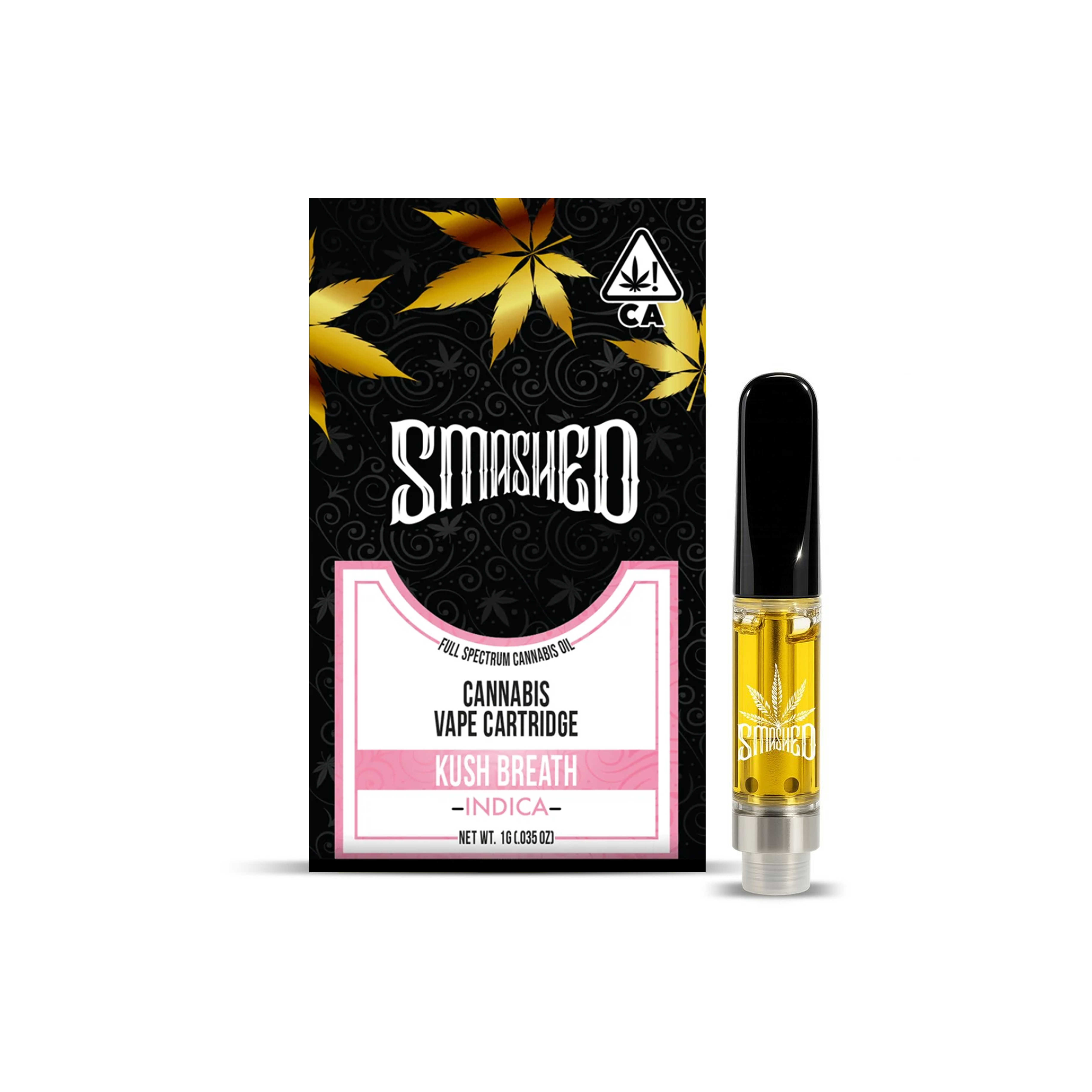 SMASHED - 1 Gram Cart - Kush Breath - Indica