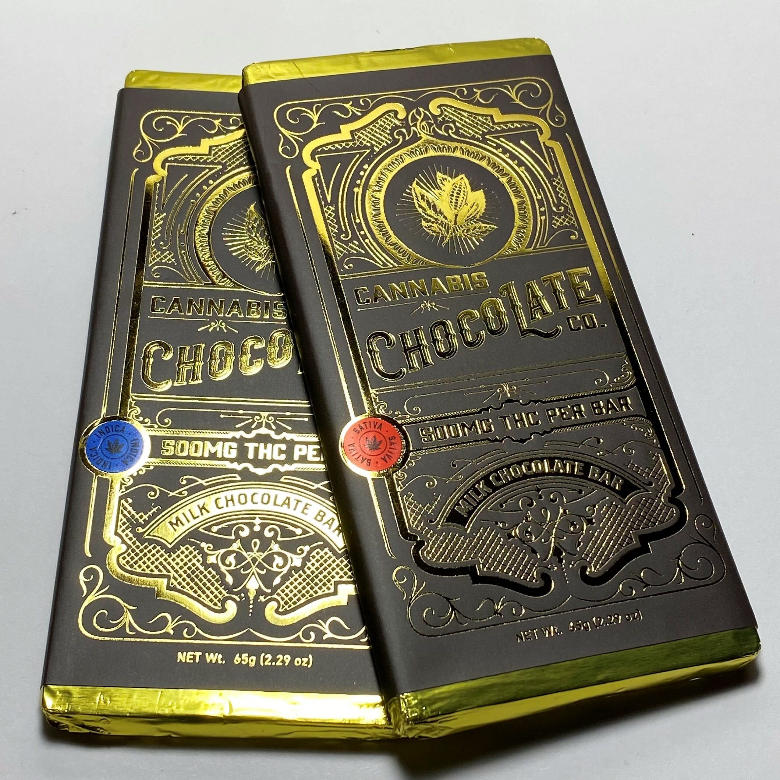 Cannabis Chocolate Co - Milk Chocolate Bar - 500mg THC - Sativa