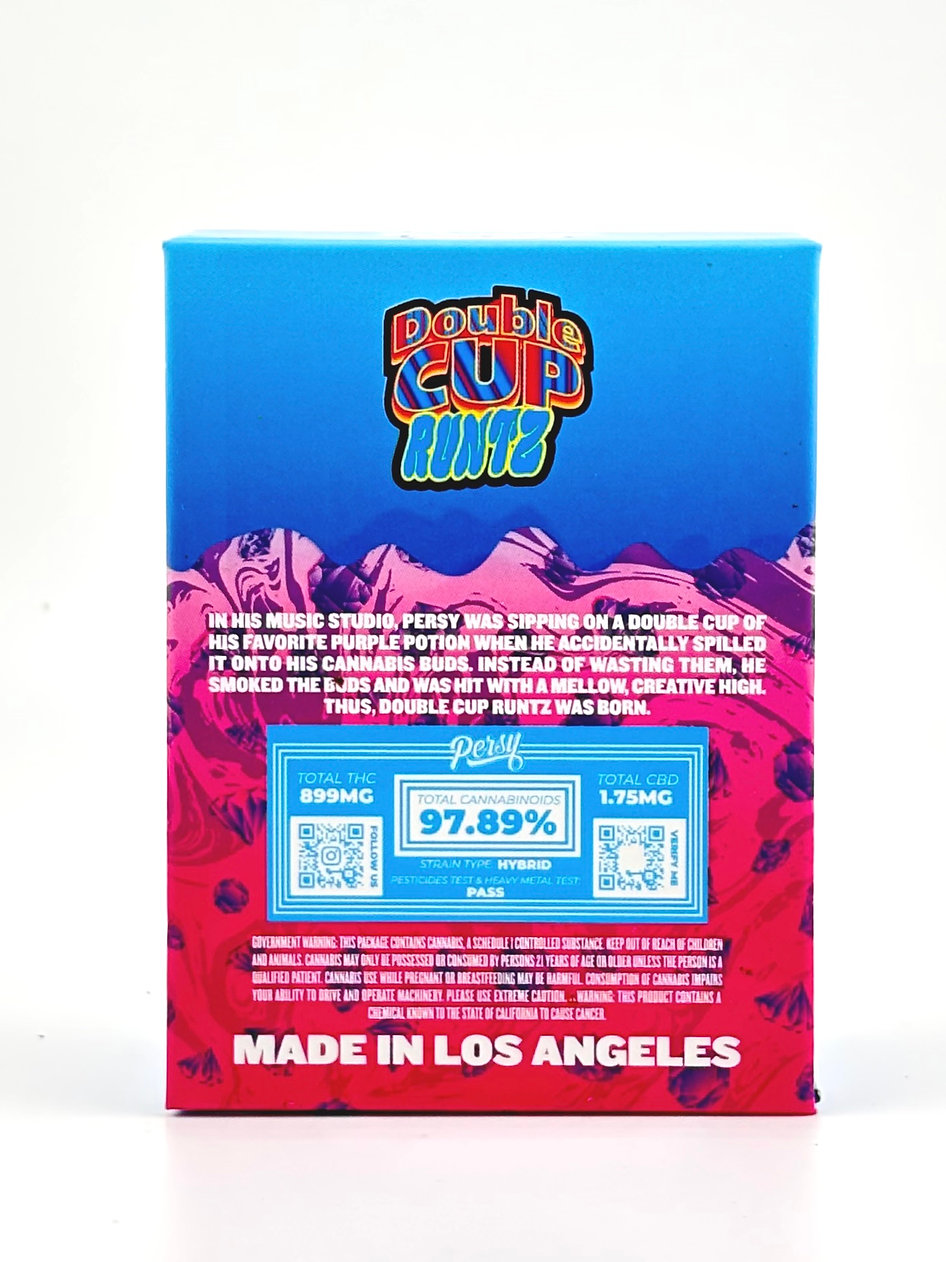 Persy - Live Resin & Liquid Diamonds Vape - 2 Gram - Double Cup Runtz - Hybrid