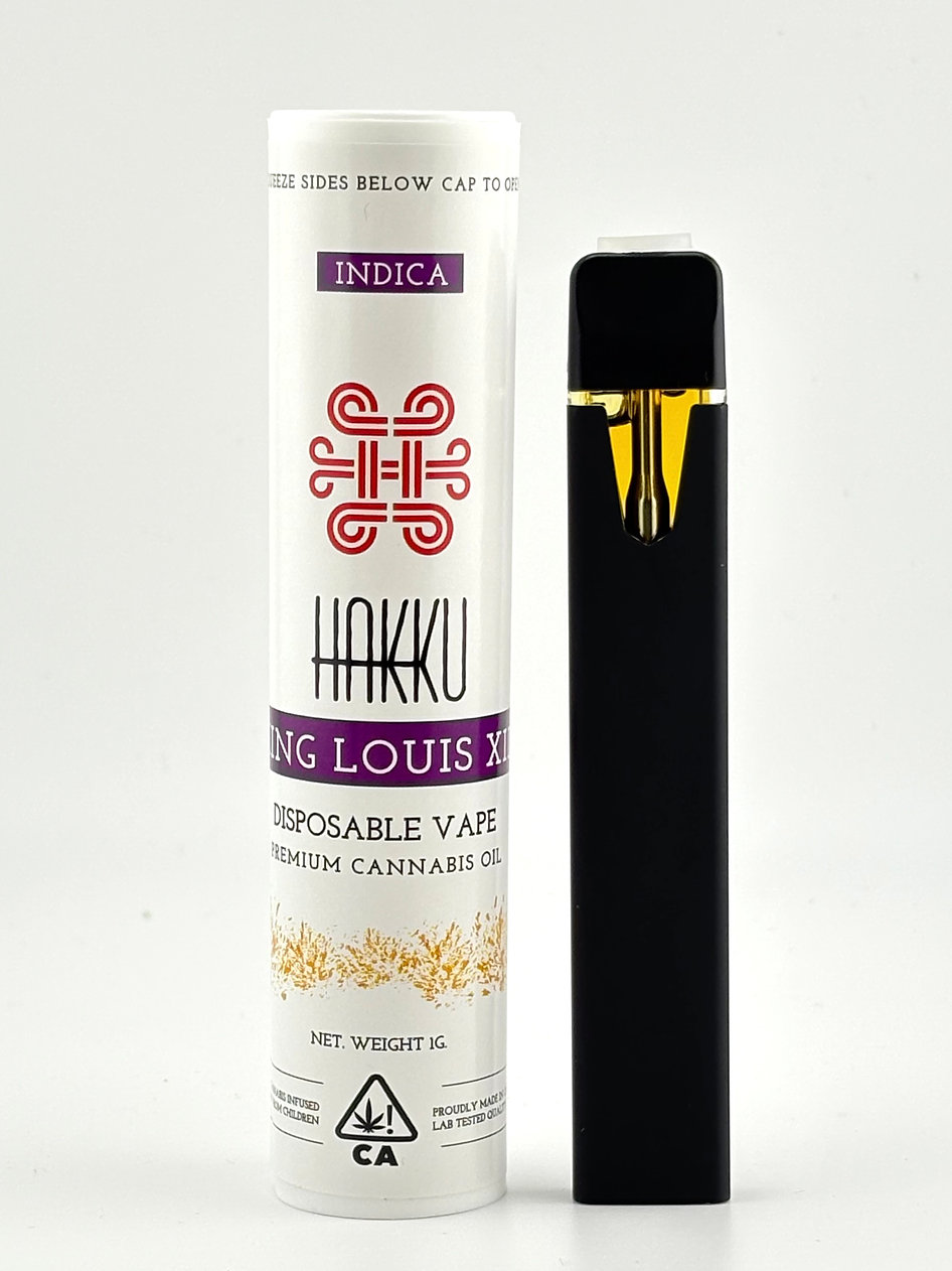HAKKU - Disposable Vape - 1 Gram - King Louis XII - Indica