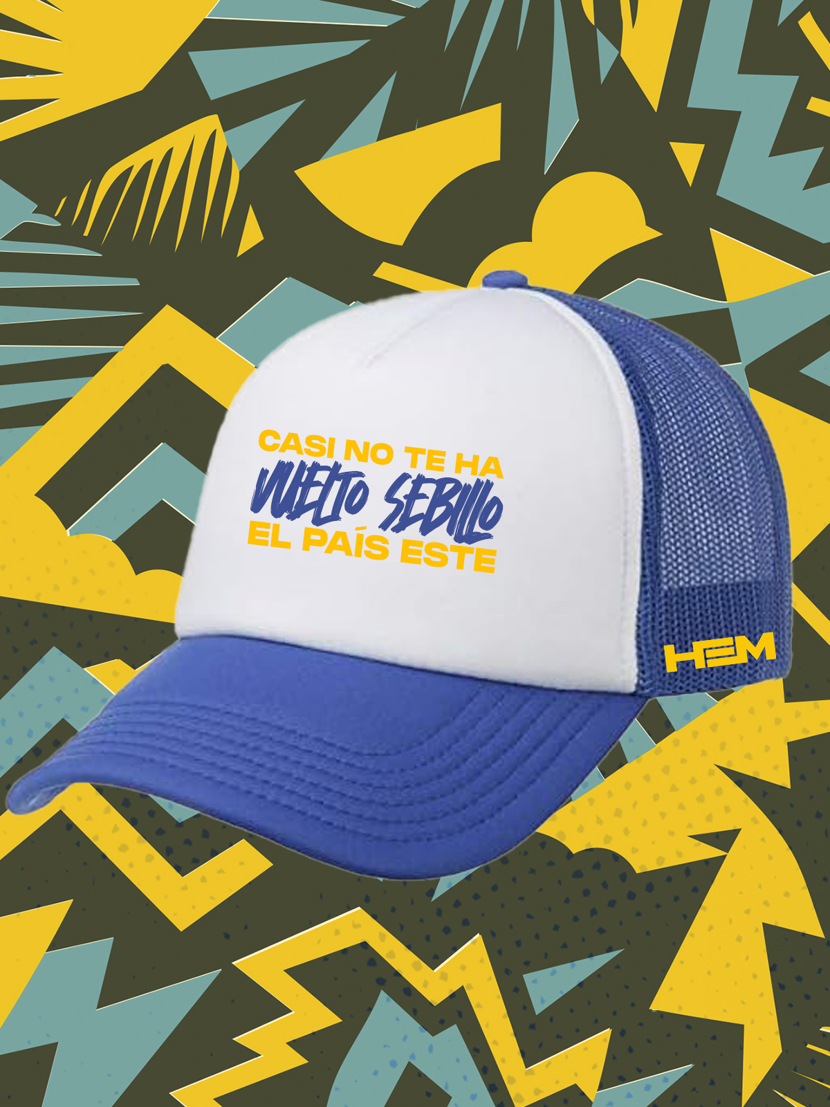 Gorra azul CASI NO TE HA VUELTO SEBILLO EL PAIS ESTE