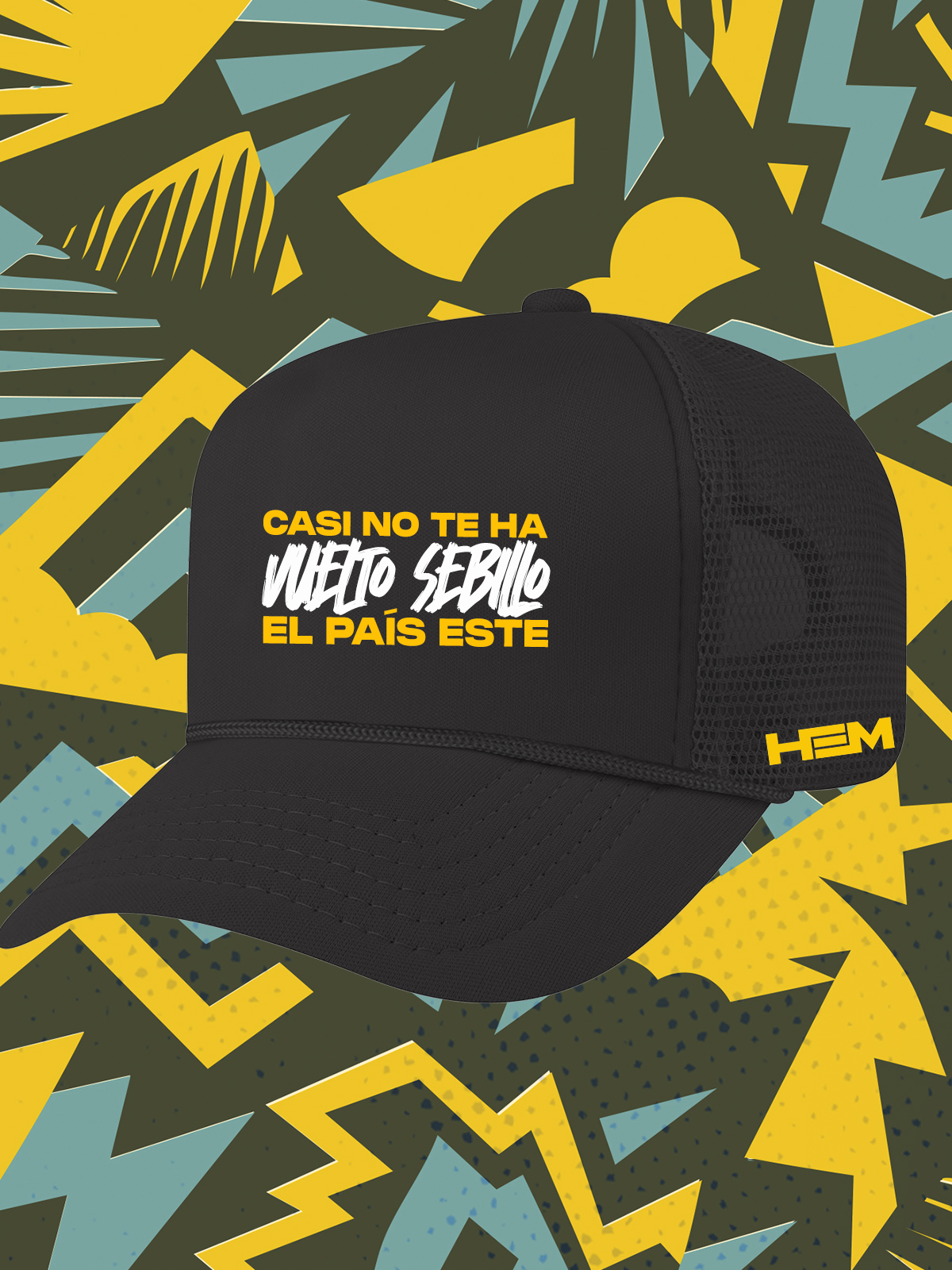 Gorra negra CASI NO TE HA VUELTO SEBILLO EL PAIS ESTE