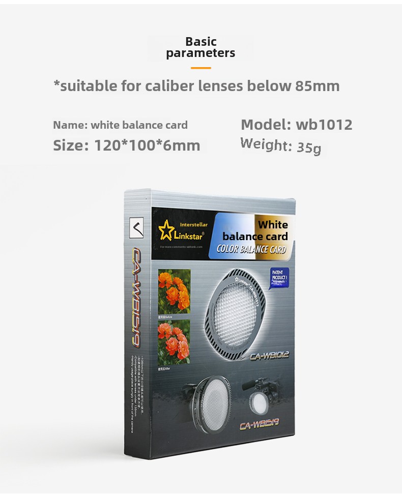 White Balance Calibration Card, Universal Color Calibration Card for DSLR and Mirrorless Cameras, 18% Gray Card