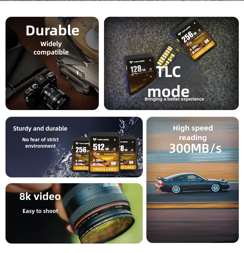  256GB Digital SDXC UHS-II V90 Memory Card (256 GB)