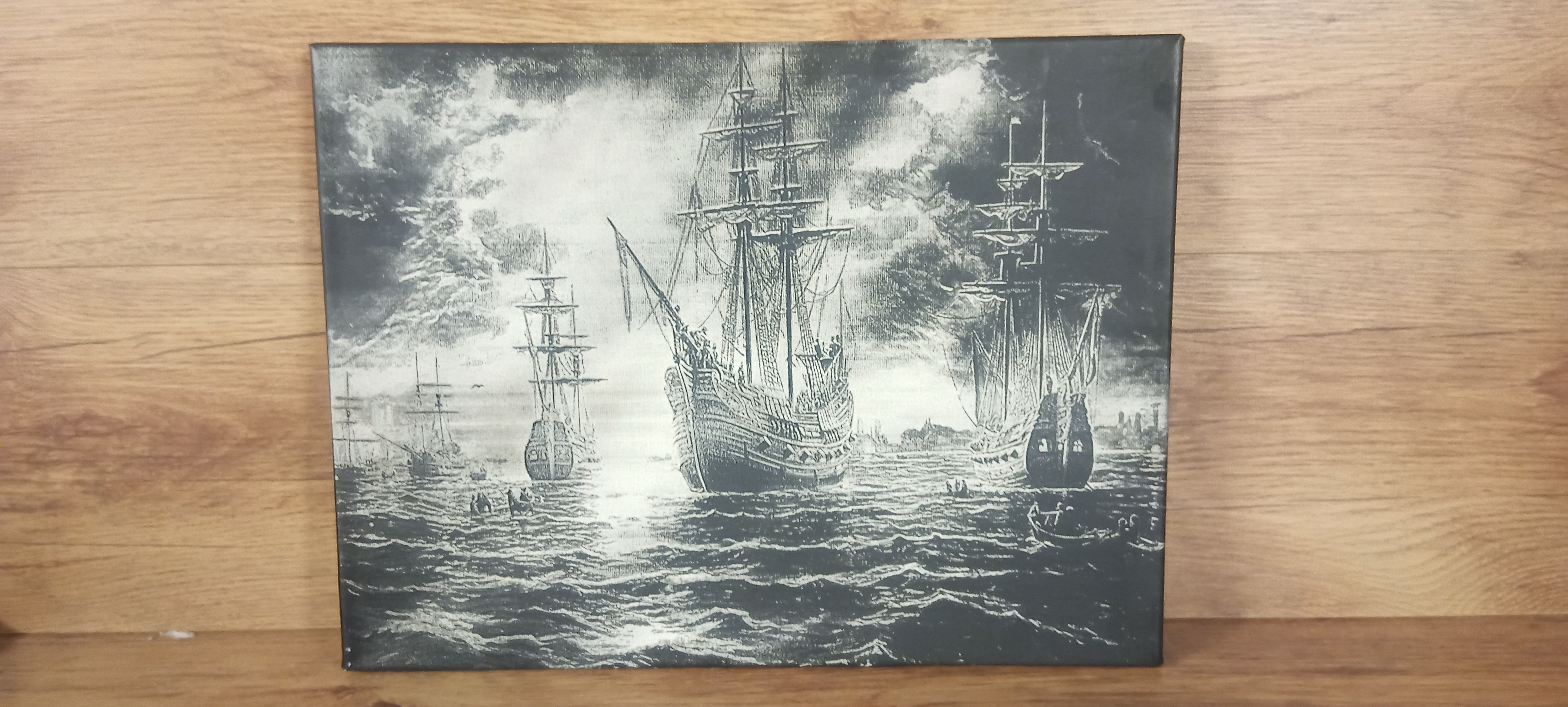 Œuvre d'art de voilier vintage