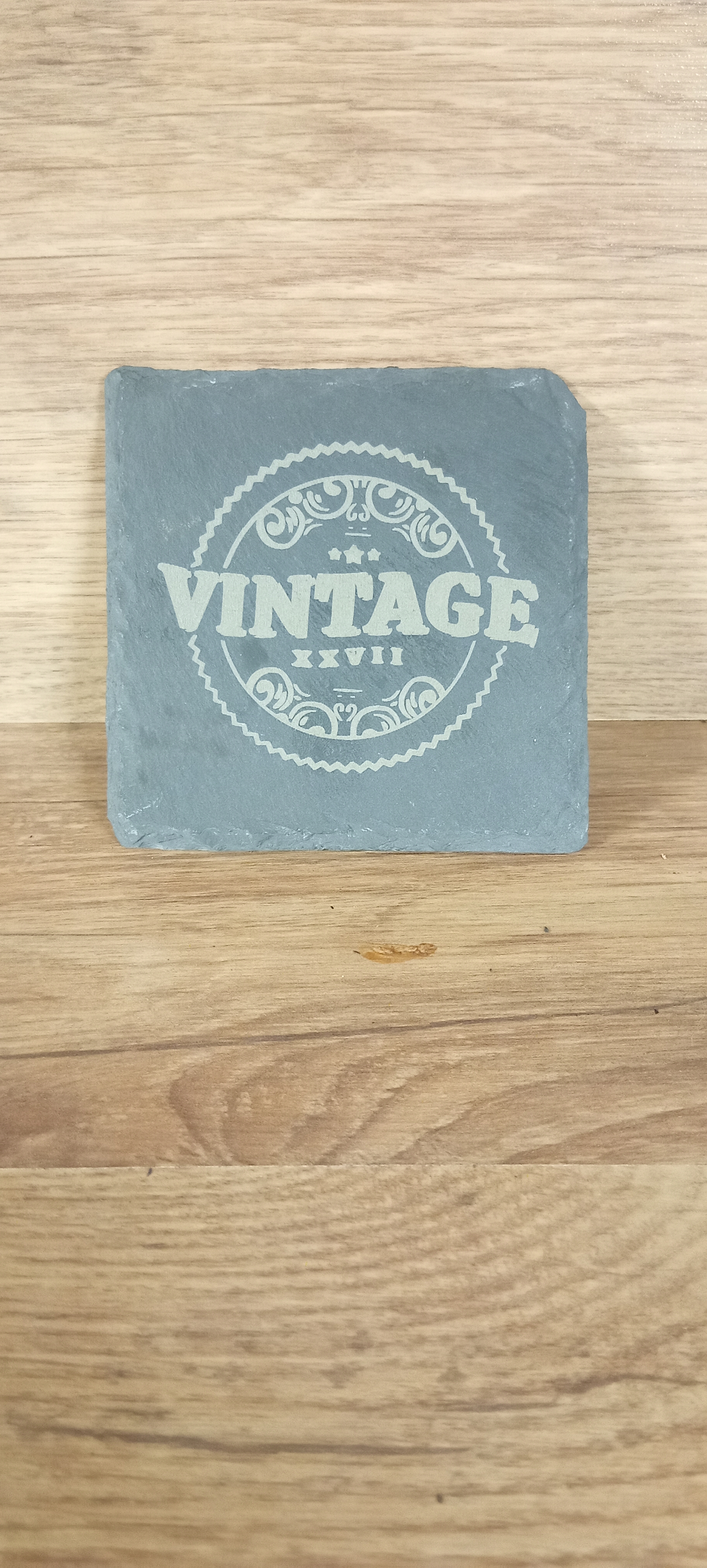 Ensemble de sous-verres vintage en ardoise