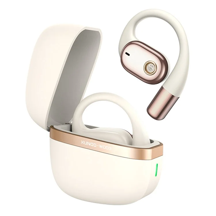 XUNDD W003 1 Pair Open-Ear Wireless Headset Waterproof Bluetooth Earphone - White