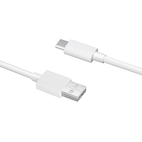 realme USB Type C SUPERVOOC Cable 2 A 1 m DL129 VOOC (Compatible with VOOC charging Smartphones with USB Type C Port, White, One Cable)
