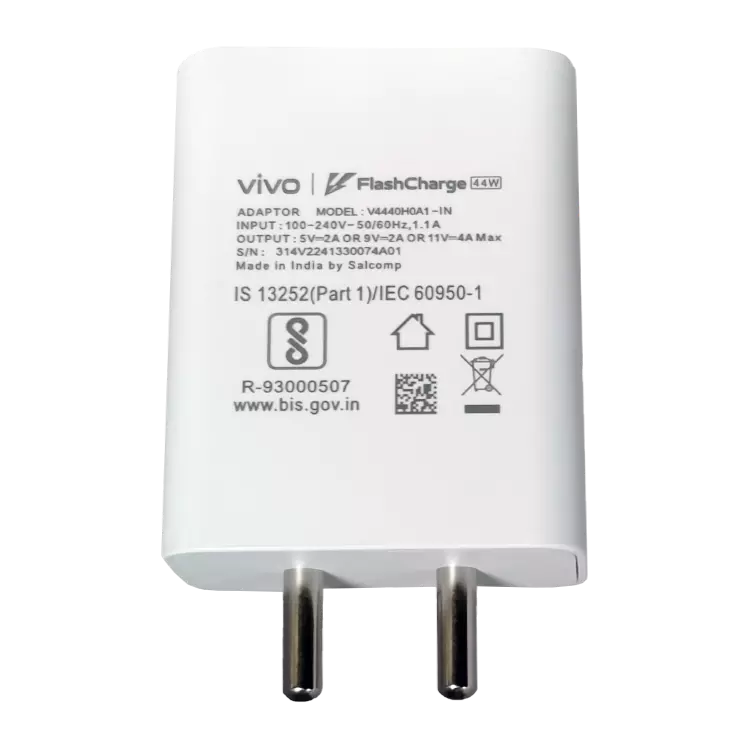 VIVO 44 W SuperVOOC 4 A Wall Charging Adapter for Mobile  (White)