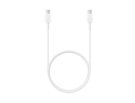SAMSUNG USB Type C Cable 2 A 1 m Original EP-DA705BWEGIN  (Compatible with Galaxy Series, White & Black)
