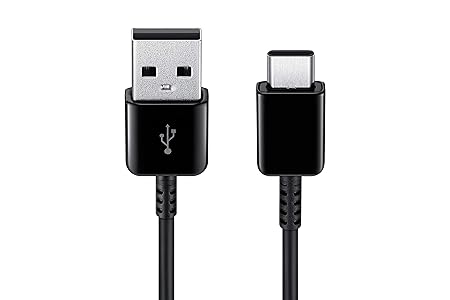 Samsung Original USB A to C Cable - (1.5M), Compatible Smartphone, Black  White