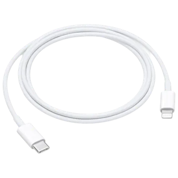 Apple MUQ93ZM/A Type C to Lightning 3.2 Feet (1M) Cable (Sync and Charge, White)
