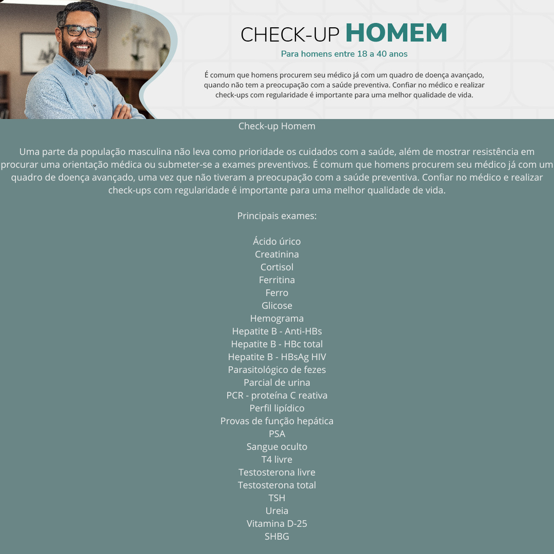 Check-up Homem