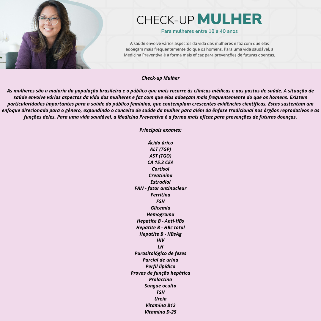 Check-up Mulher