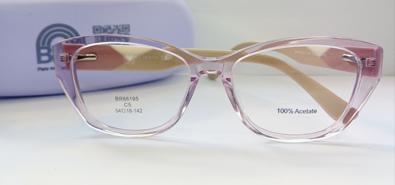 Anteojos de Acetato Rosa