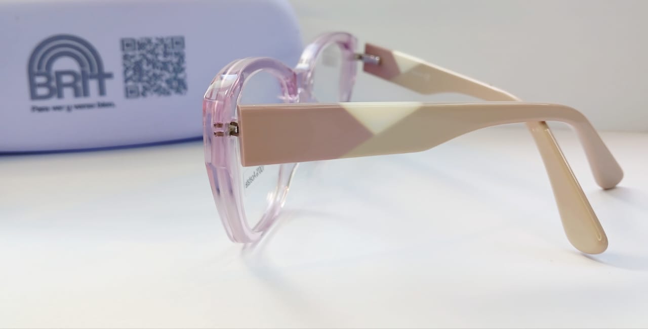 Anteojos de Acetato Rosa