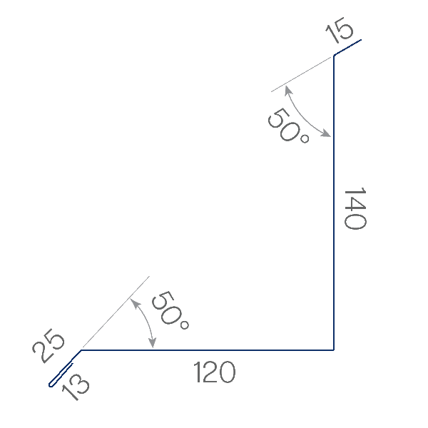 1/2 FAITIÈRE CONTRE MUR