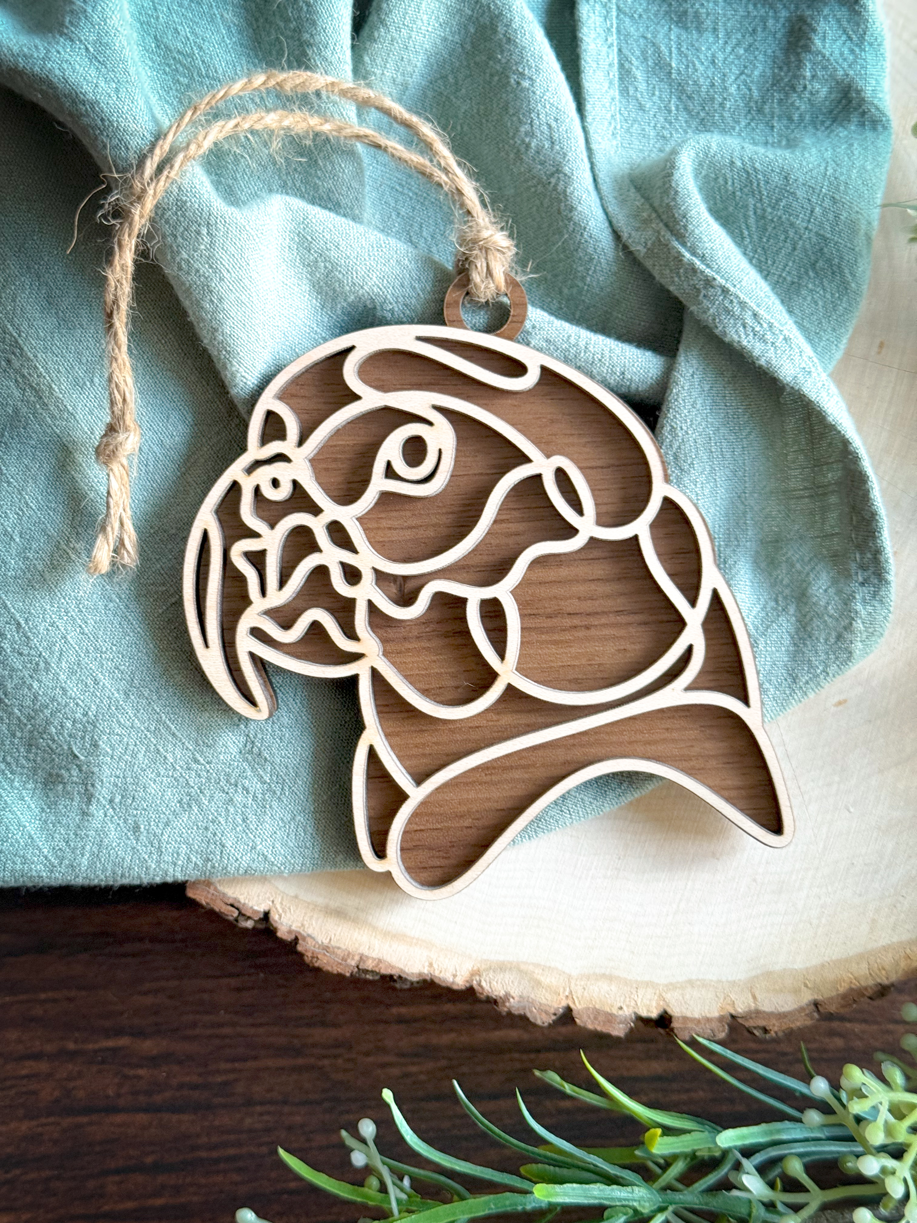 Laser-Cut Small Animal Pet Ornaments A-Goldfish