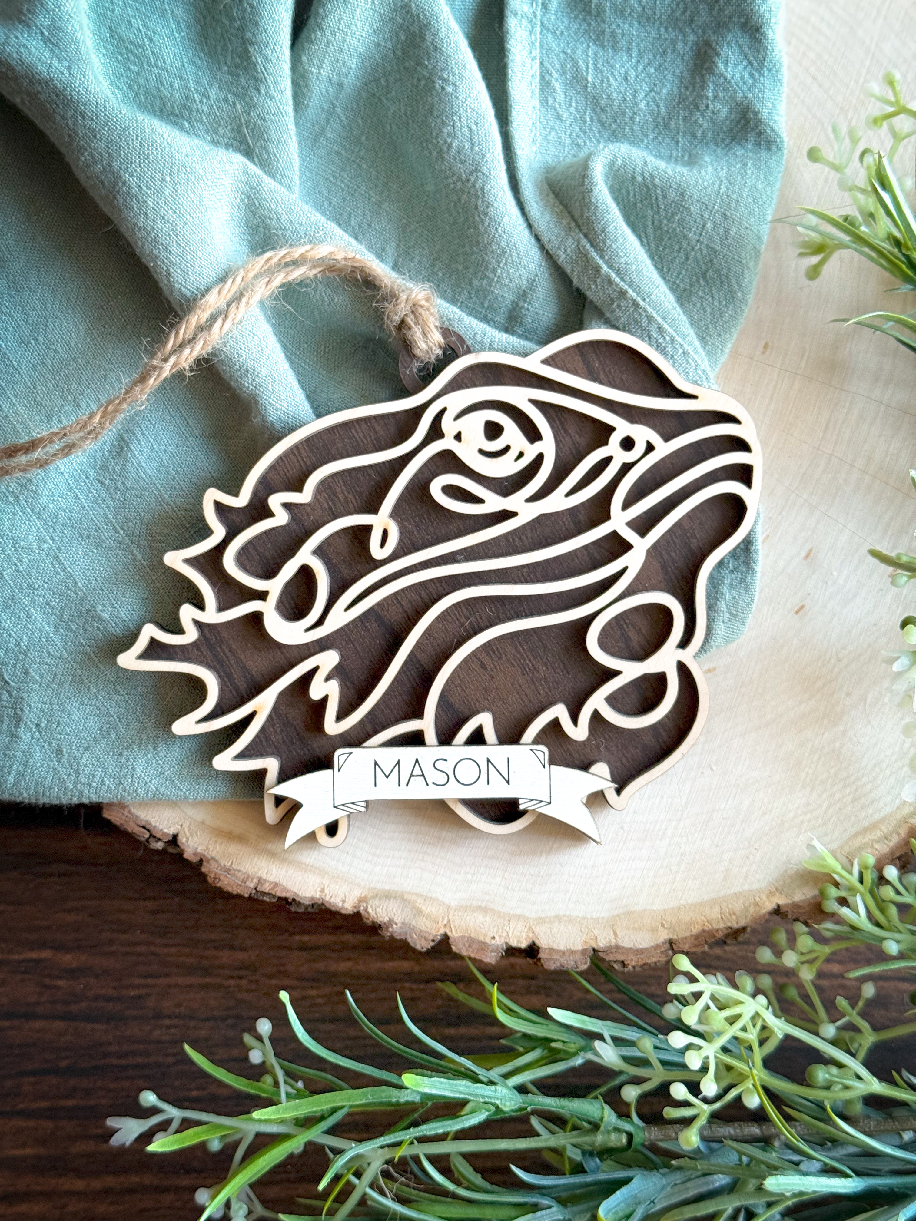 Laser-Cut Small Animal Pet Ornaments    A-Goldfish