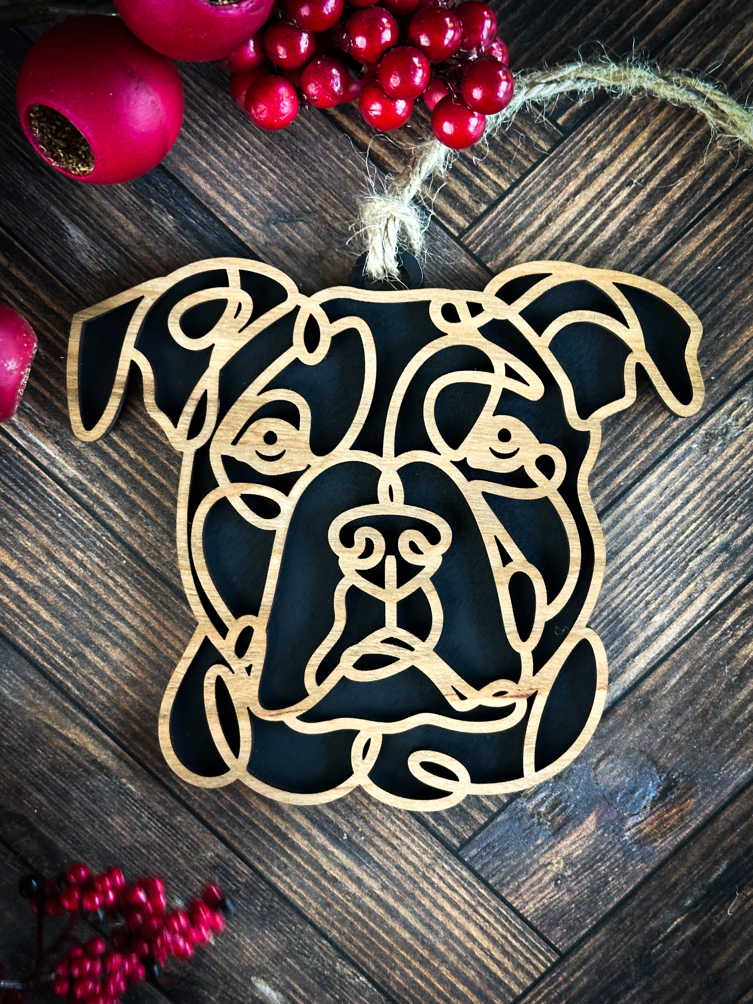 Laser-Cut Dog Ornaments St-Y