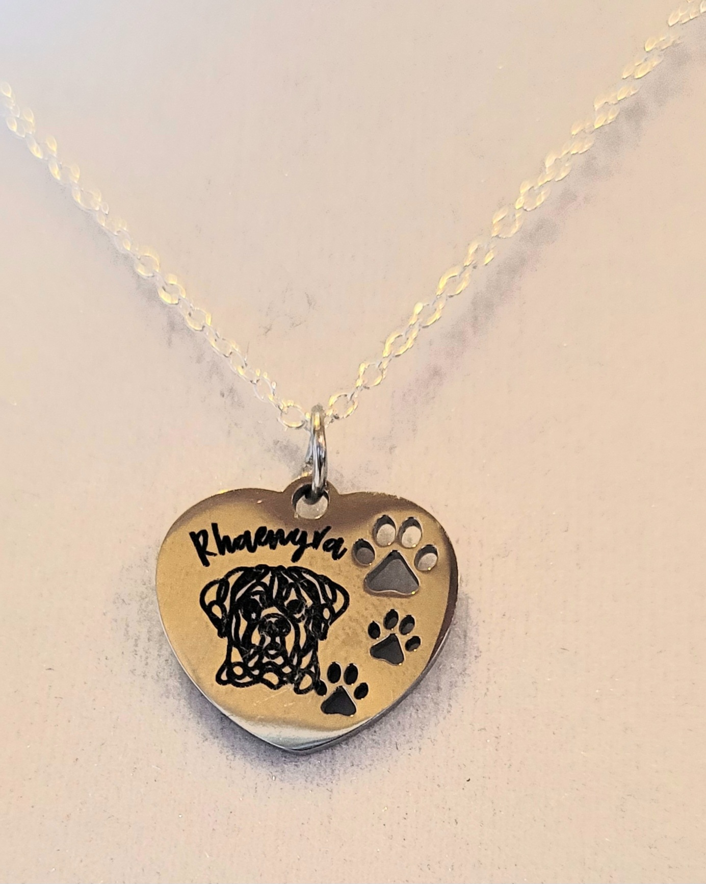 Heart-shaped Dog Necklace