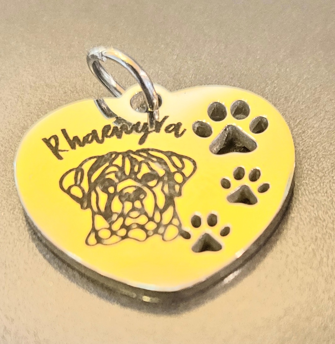 Heart-shaped Dog Necklace