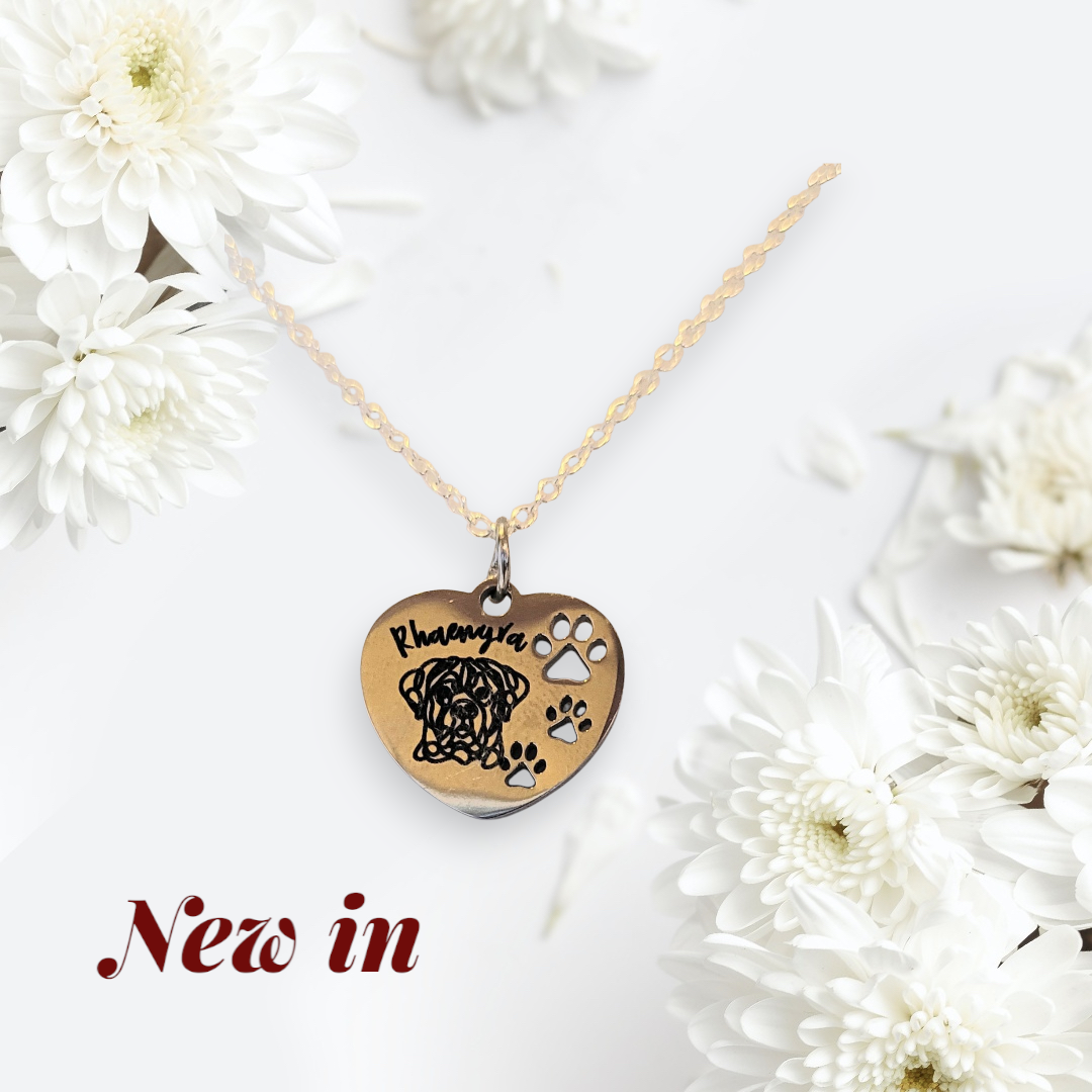 Heart-shaped Dog Necklace