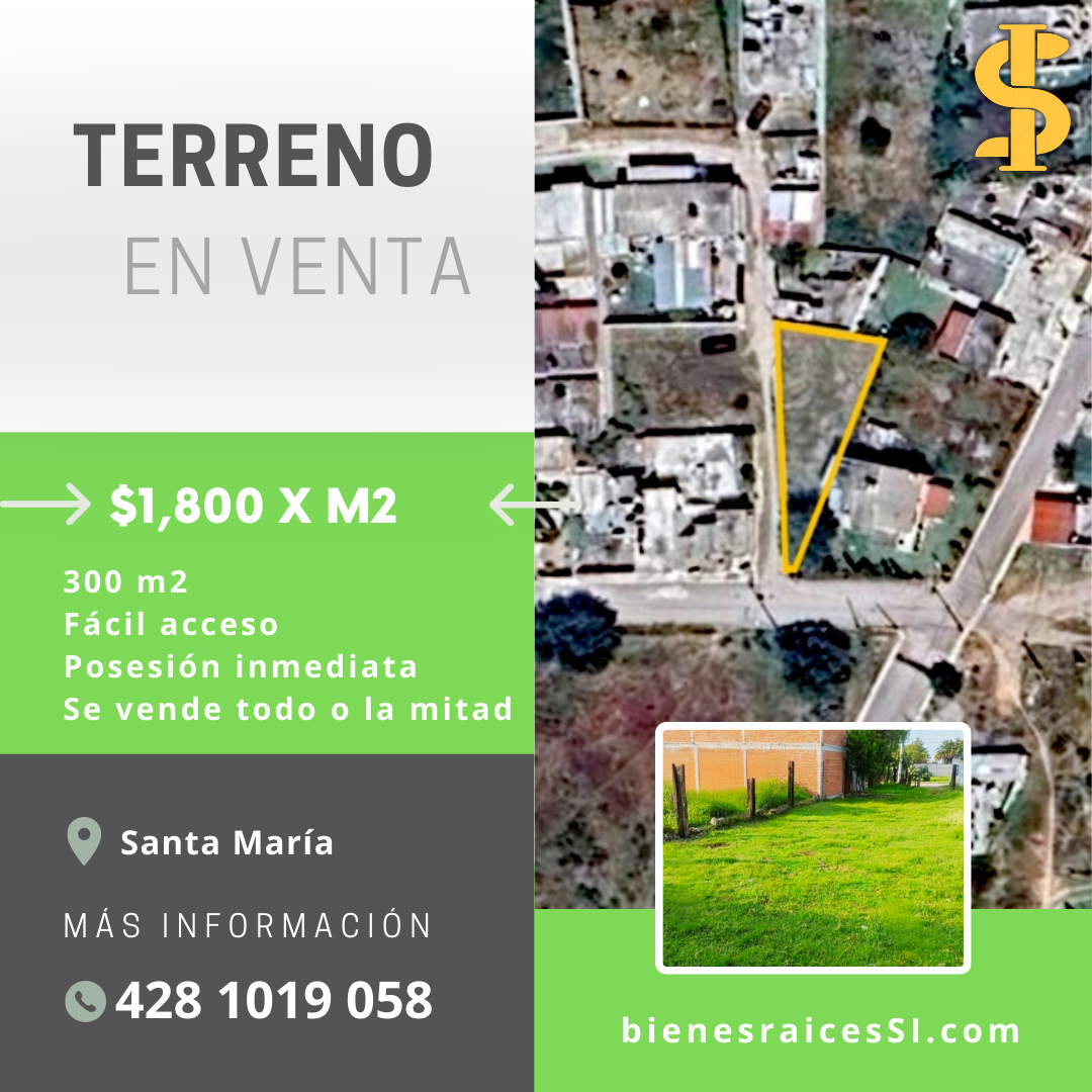 Terreno en Santa María 
