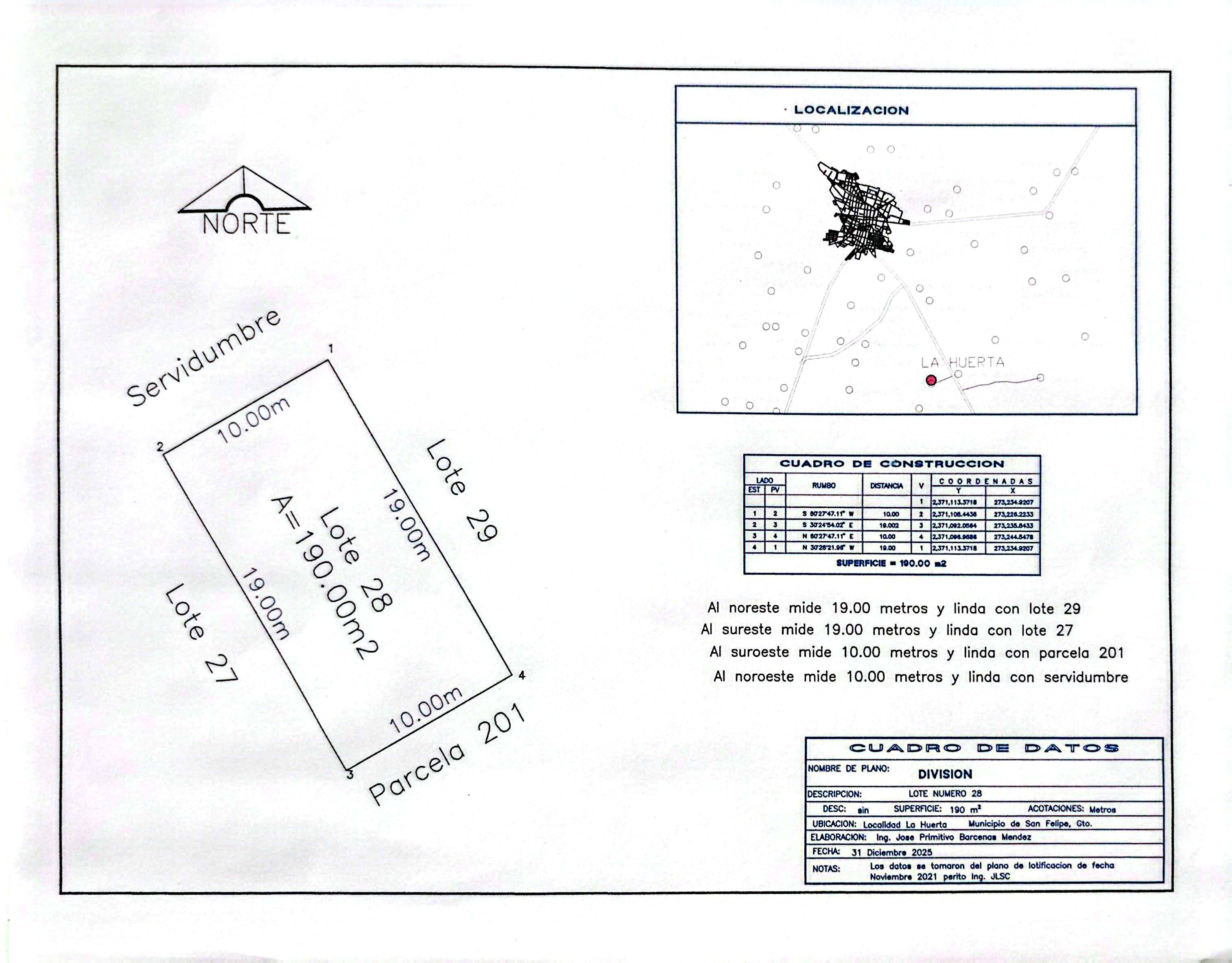 Terreno en Comunidad La Huerta