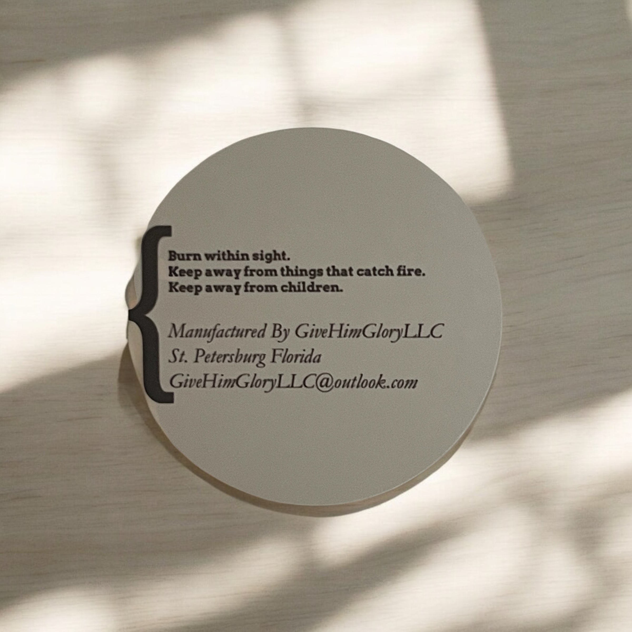 Blue-Purple Birthday Cake Scented Candle Scripture John 8:12