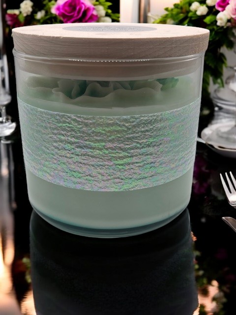 Scented Candle - Teal Sage - Scripture John 8:12