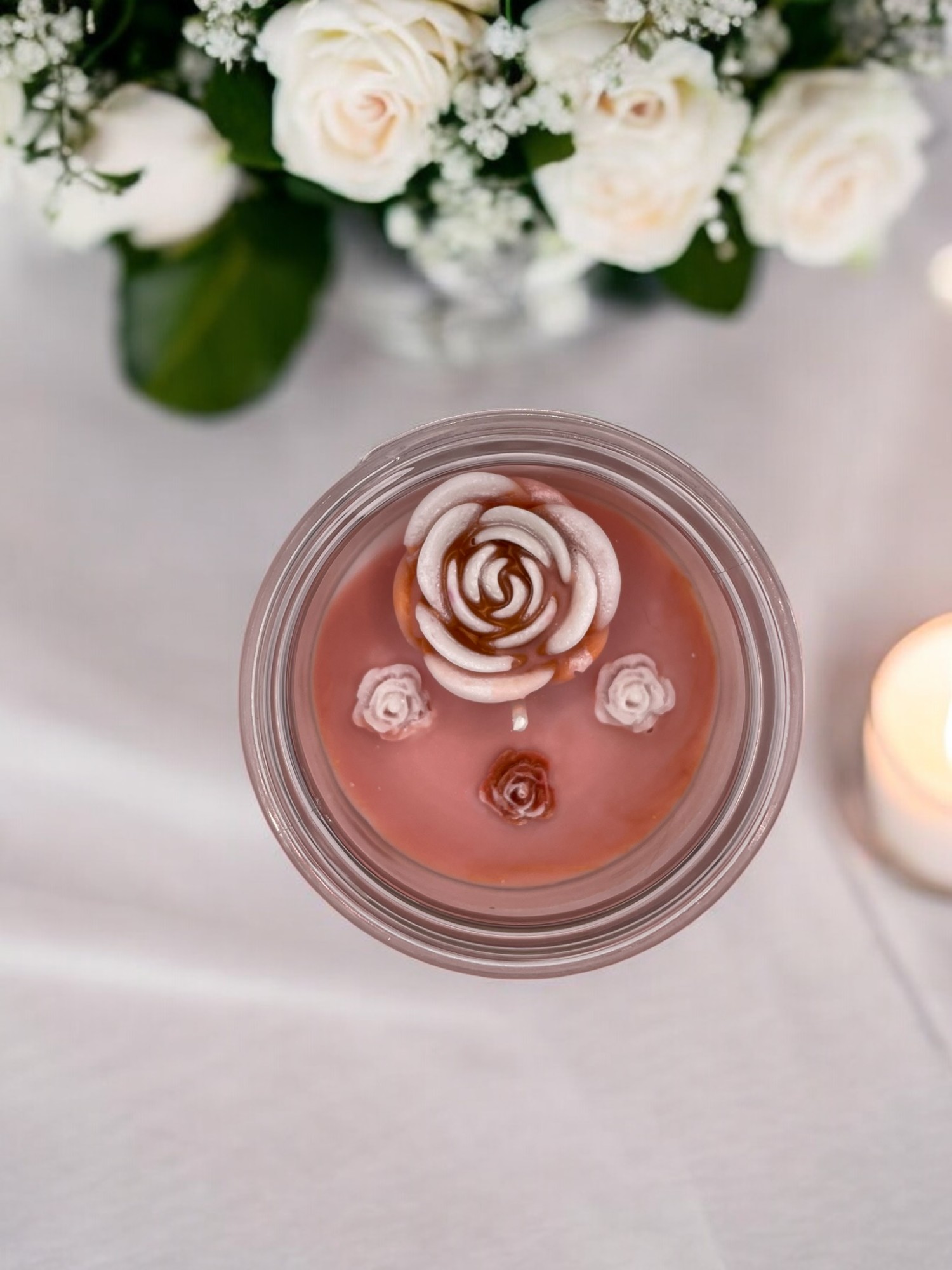 Orange & Pink Carrot Cake Scented Candle John 8:12