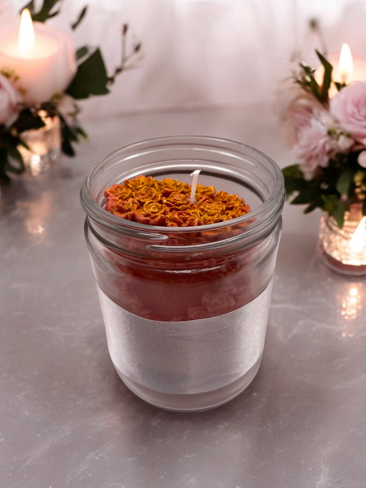Orange & Pink Carrot Cake Scented Candle John 8:12