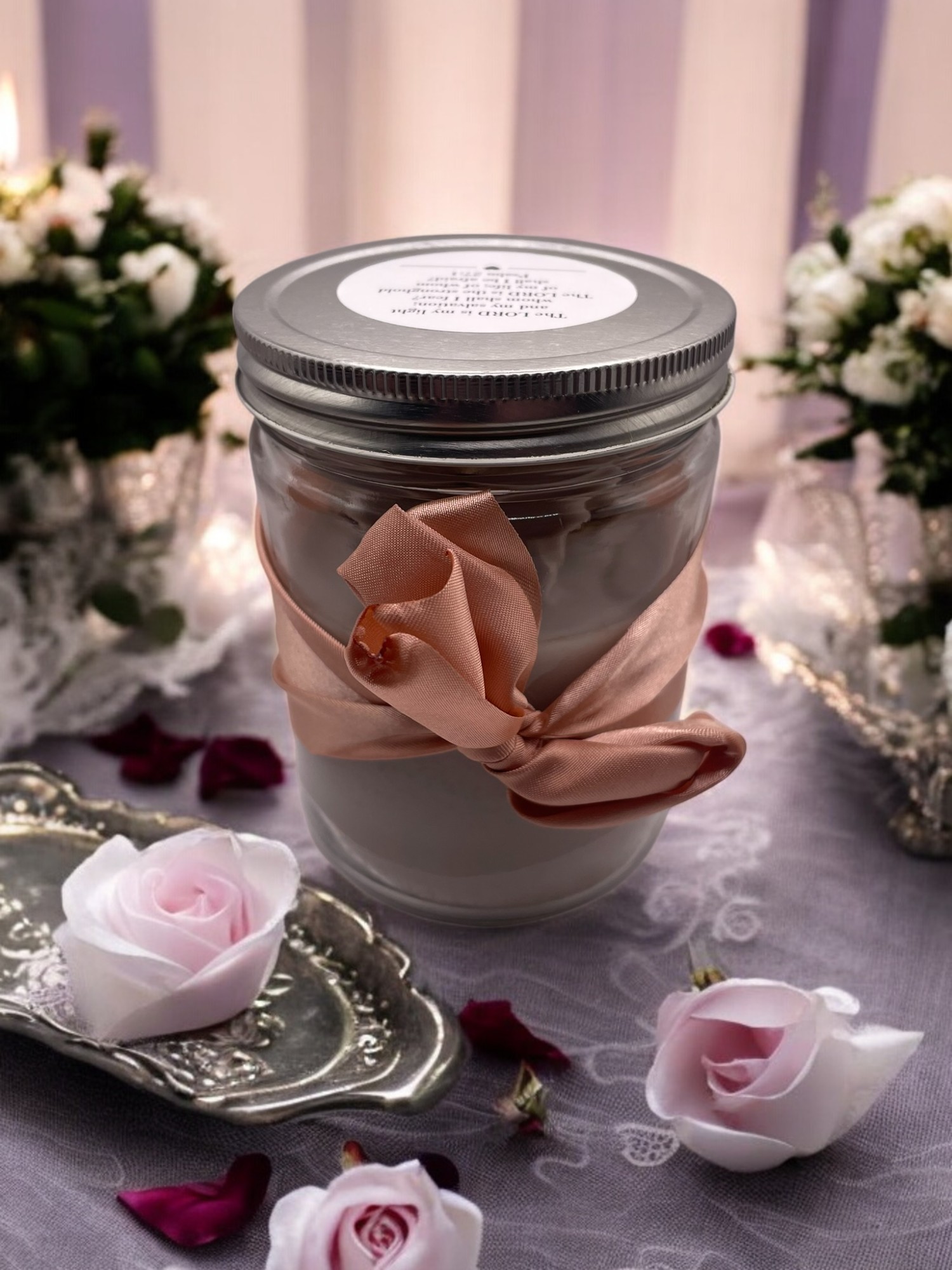 Hot Fudge Brownie Scented Candle Scripture Psalm 27:1