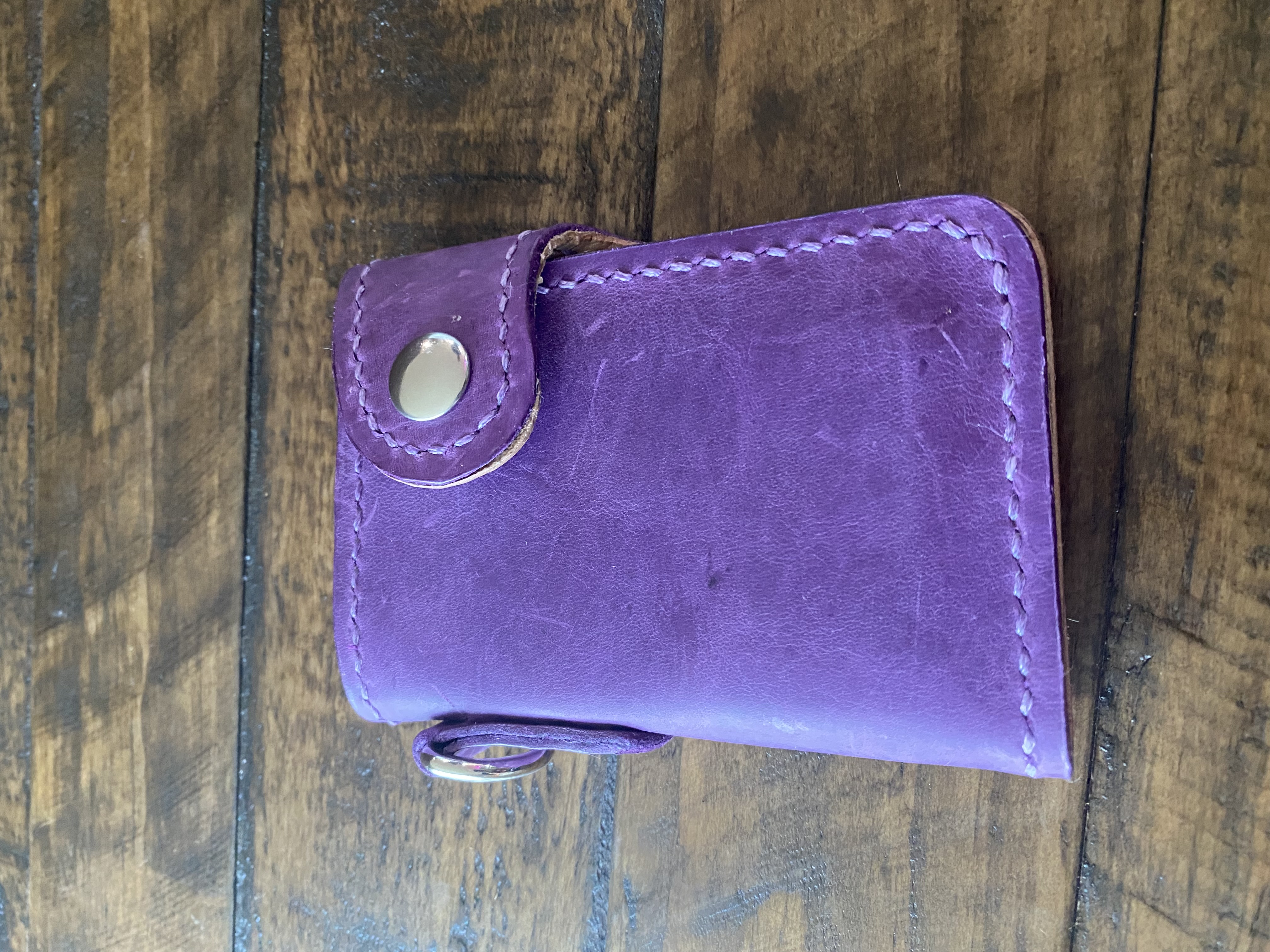 Purple Leather Wallet