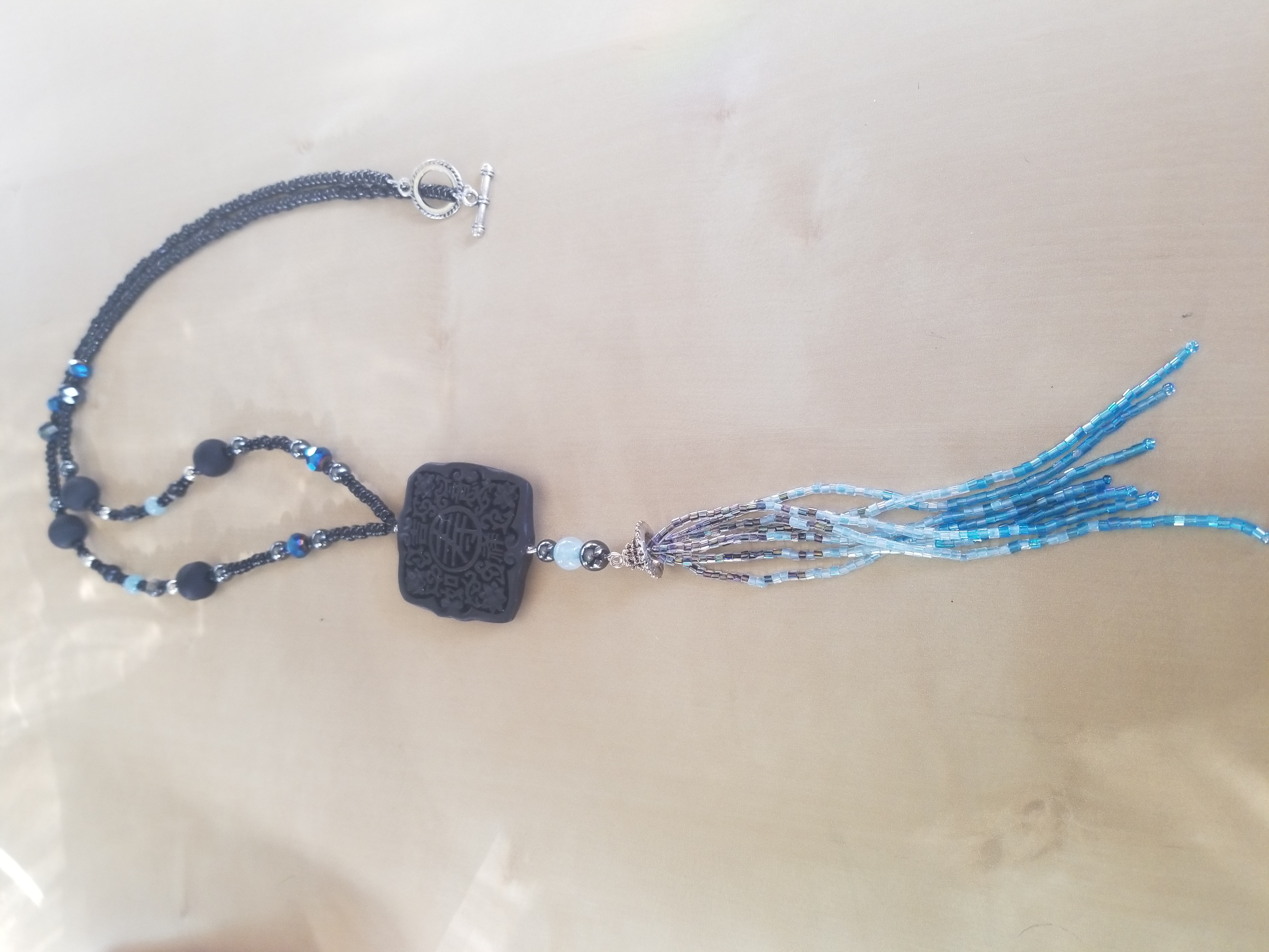 Extra long tassle necklace