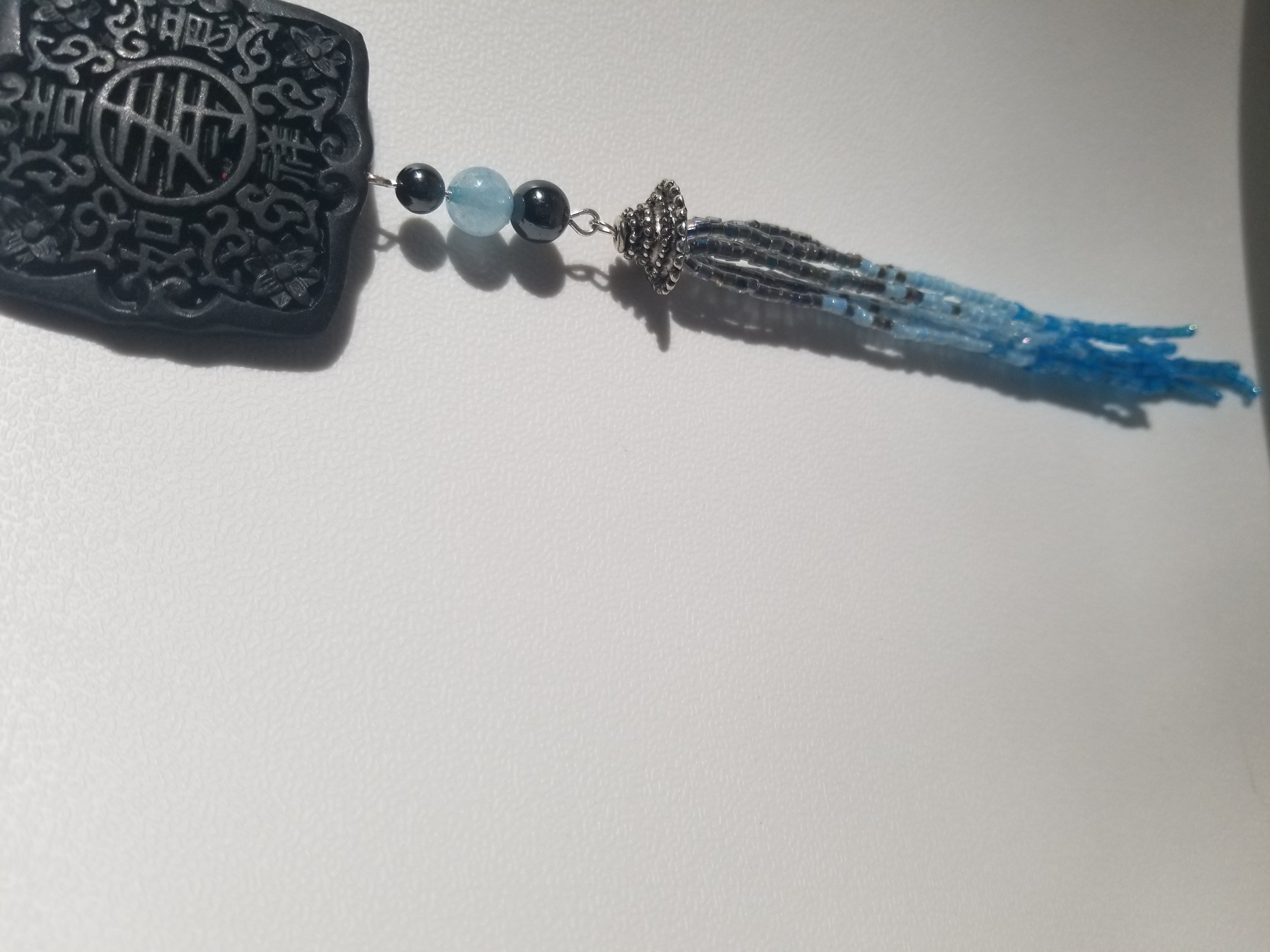 Extra long tassle necklace