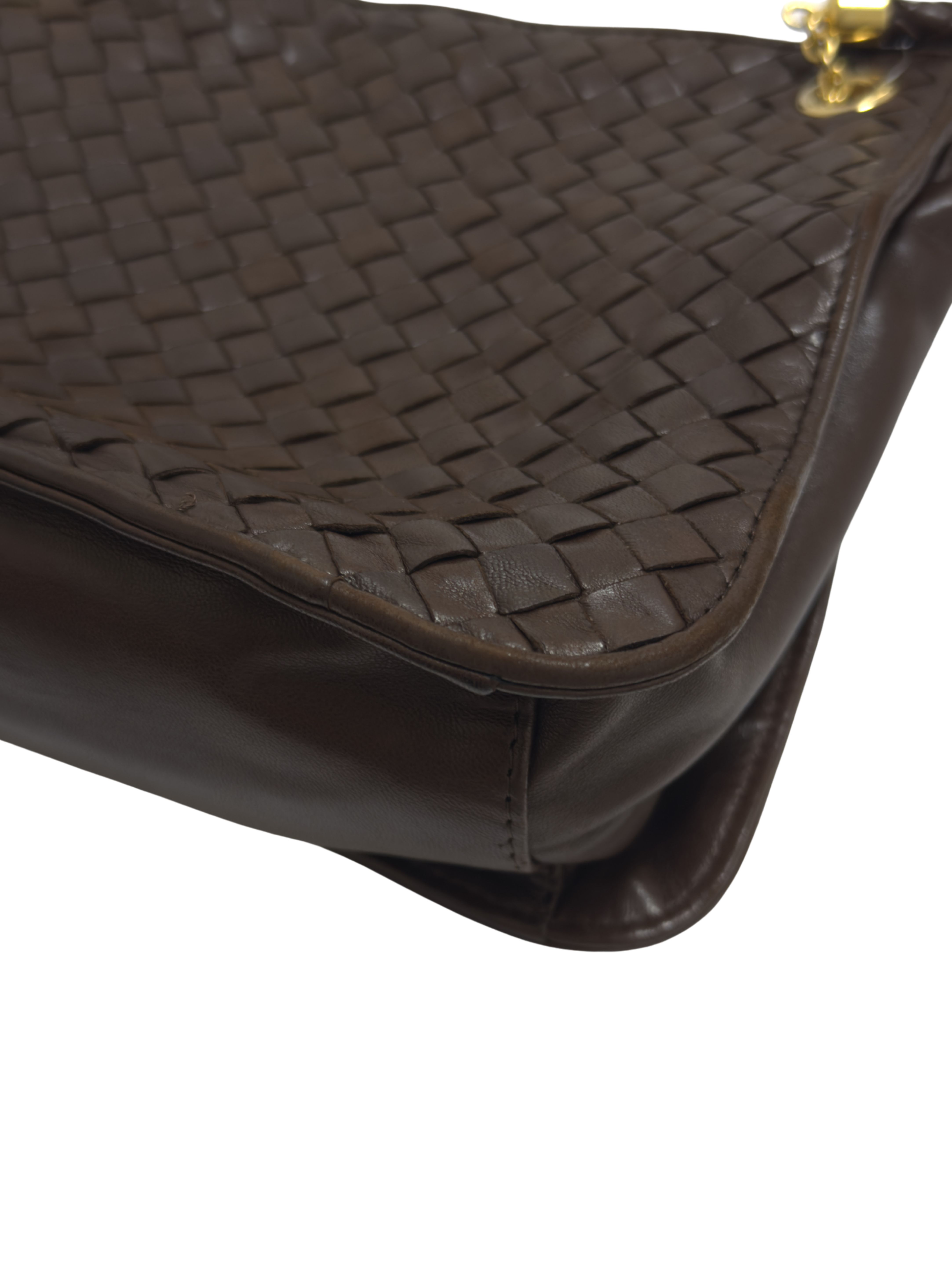 BOTTEGA VENETA - SAC A BANDOULIERE CUIR TRESSE