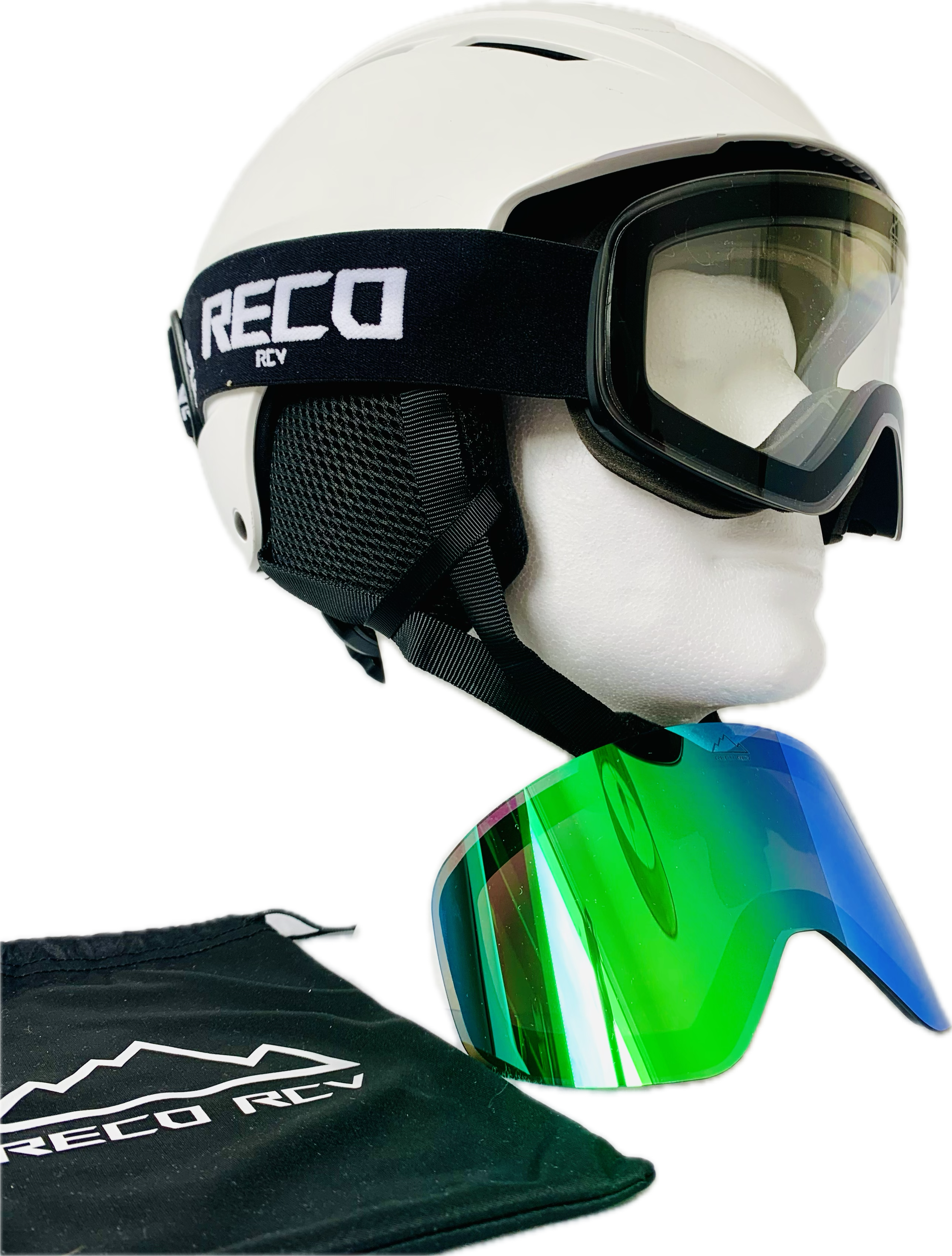 Pack Masque Green Blue + 1 écran transparent