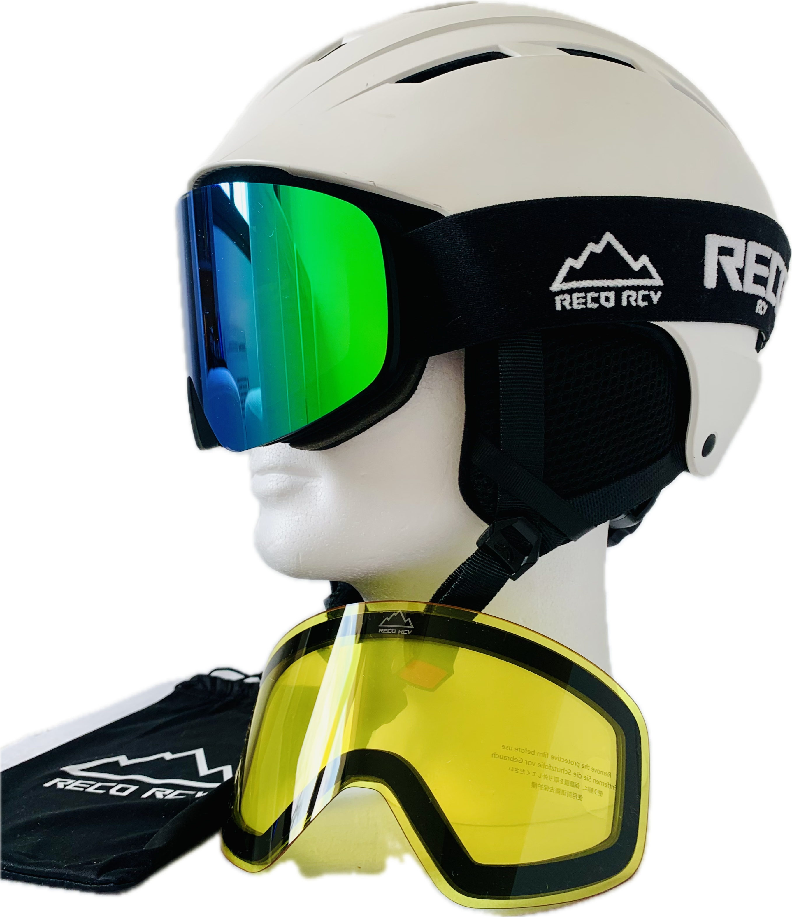 Pack 1 masque Green Blue + 1 écran jaune