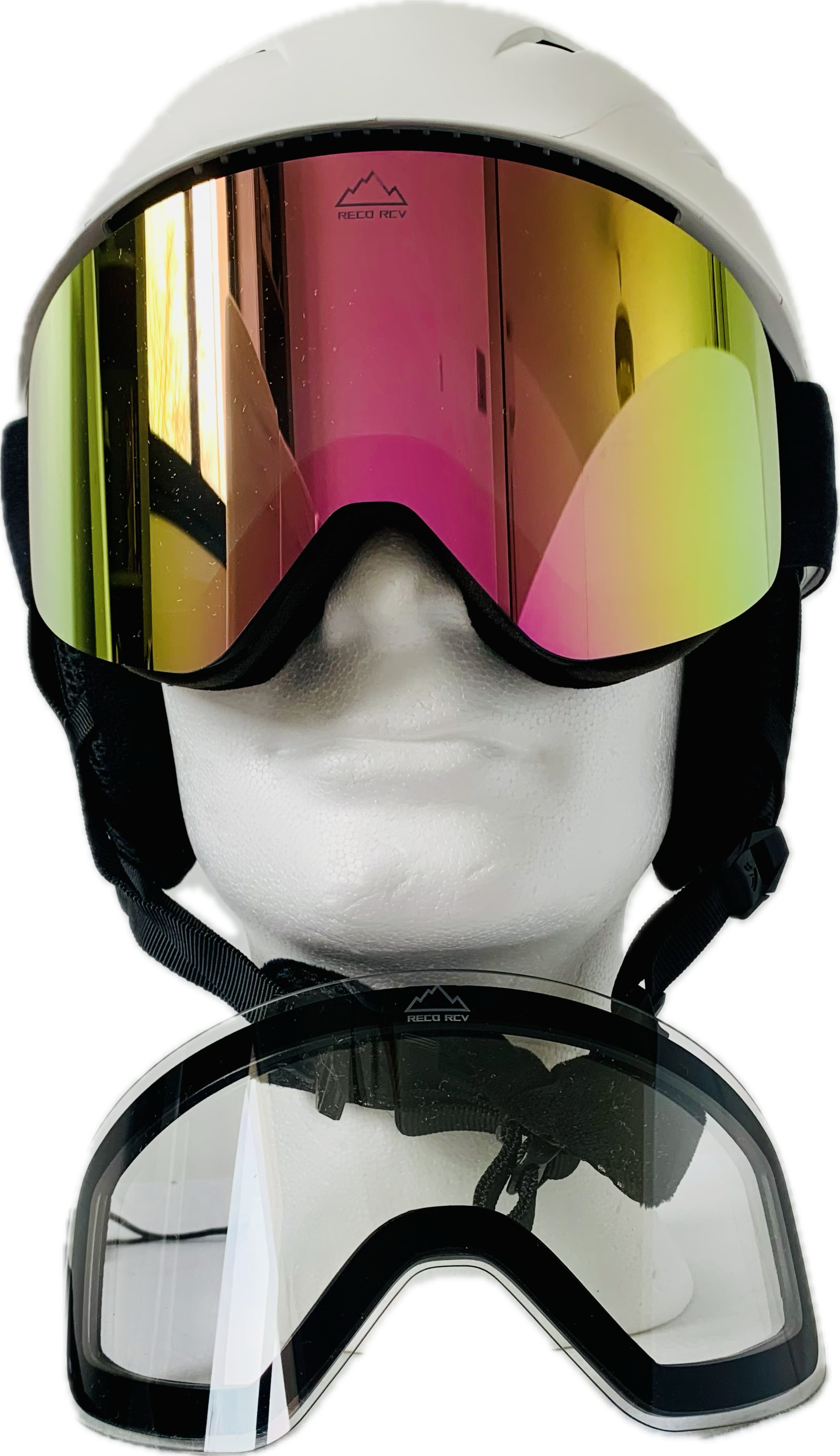 Pack 1 masque rose champagne + 1 écran transparent