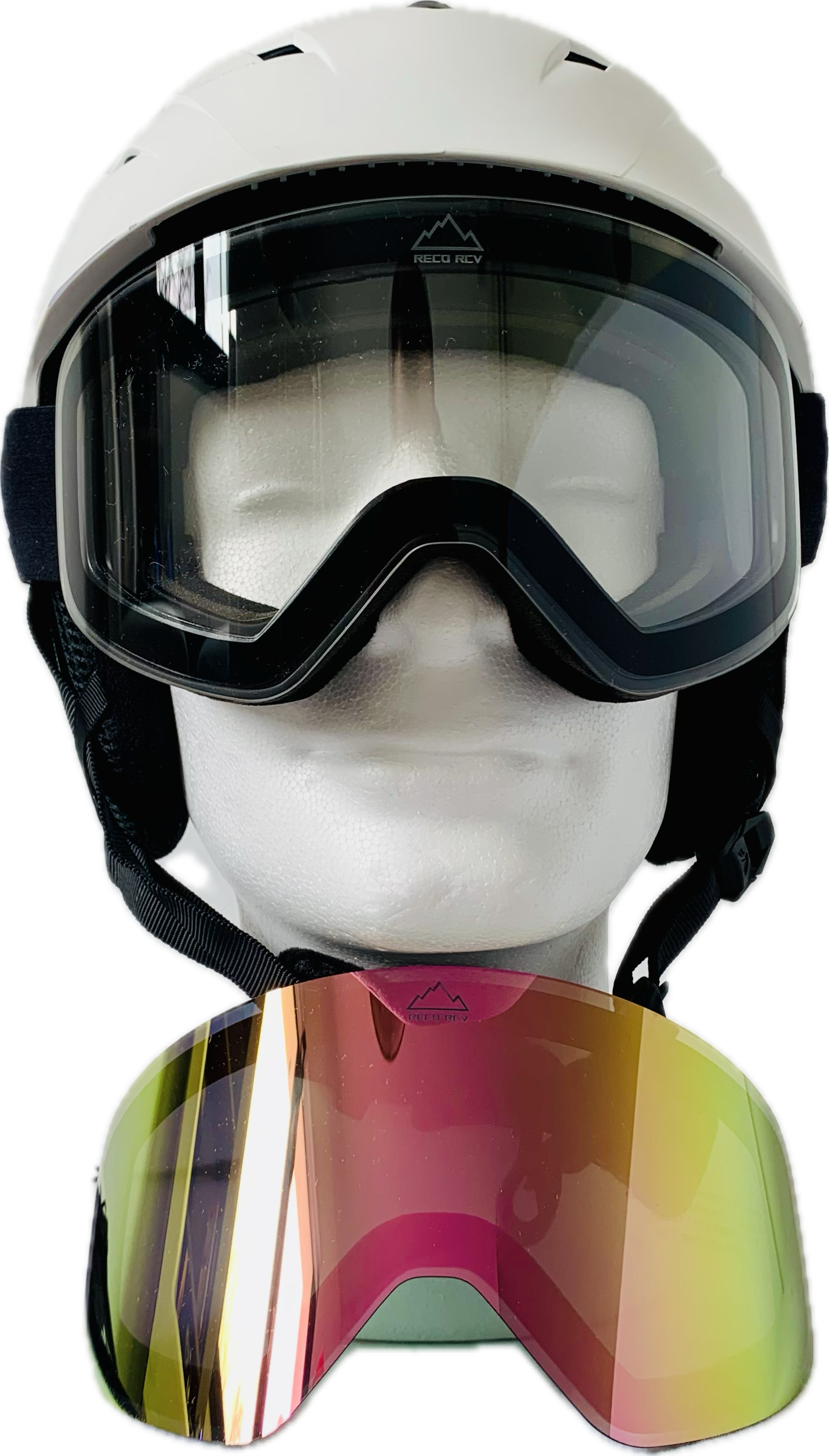 Pack 1 masque rose champagne + 1 écran transparent