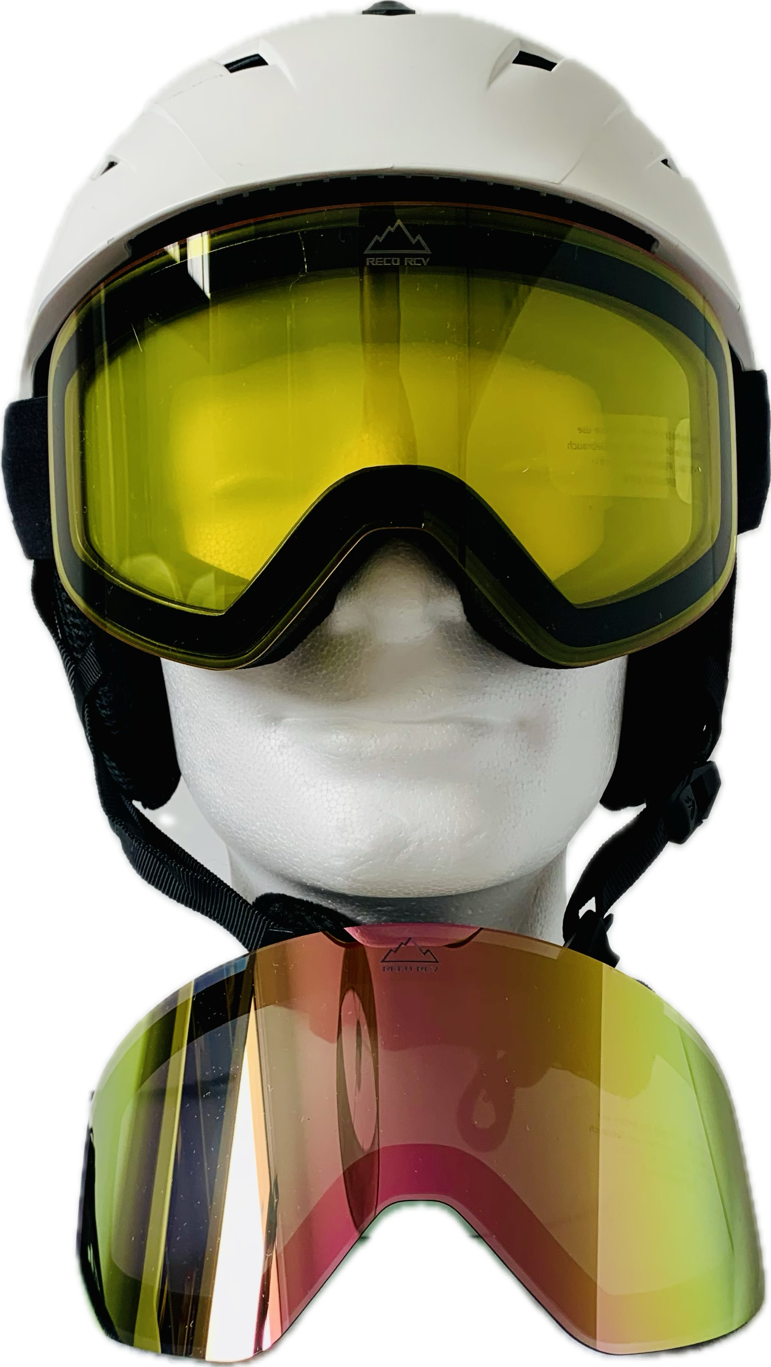 Pack 1 masque rose champagne + 1 écran jaune