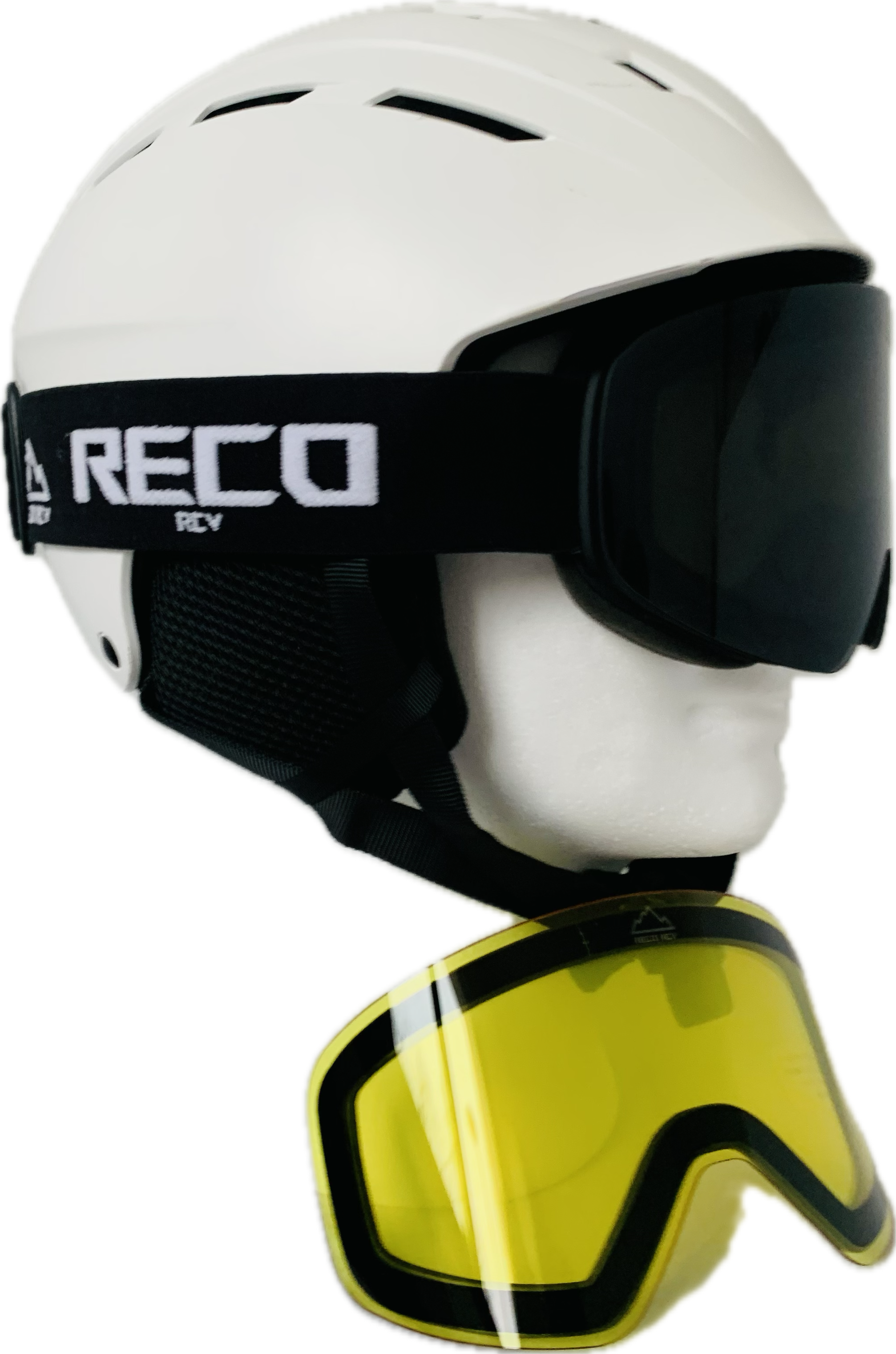 Pack 1 masque Full Black + 1 écran jaune